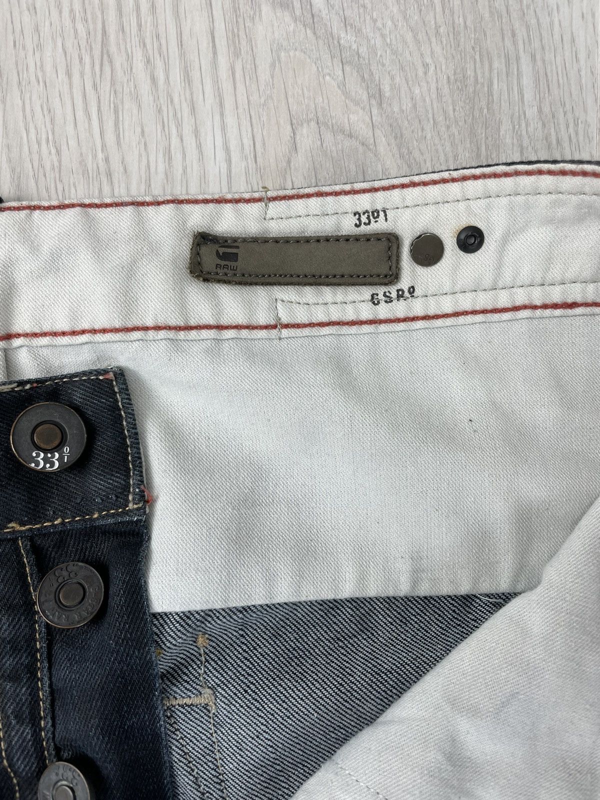 G-Star Vintage G-Star Raw 3301 Denim Jeans Pants Size US 34 / EU 50 - 6 Thumbnail