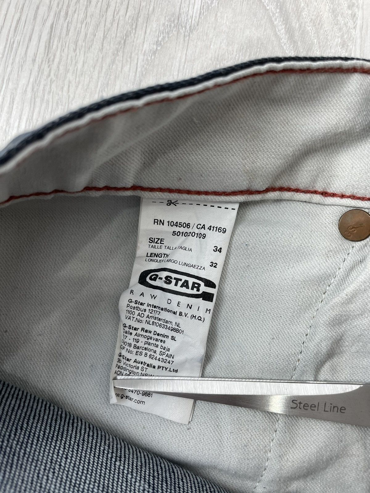 G-Star Vintage G-Star Raw 3301 Denim Jeans Pants Size US 34 / EU 50 - 11 Thumbnail