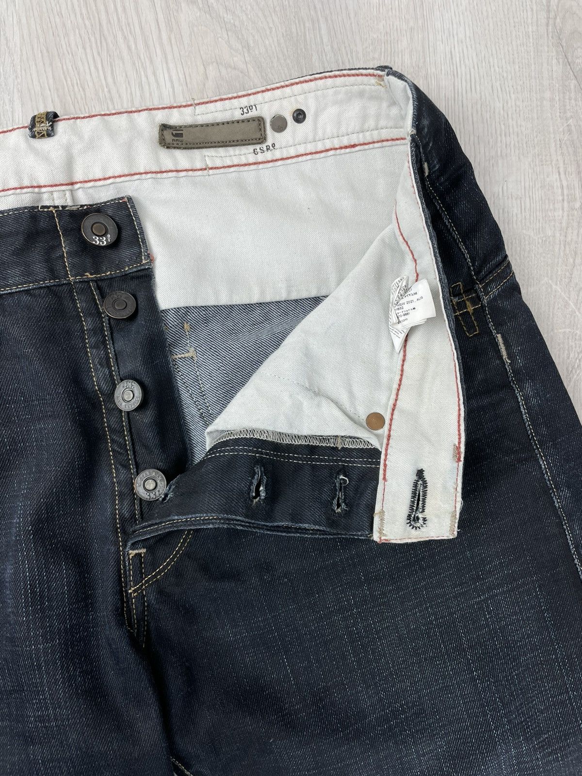 G-Star Vintage G-Star Raw 3301 Denim Jeans Pants Size US 34 / EU 50 - 5 Thumbnail
