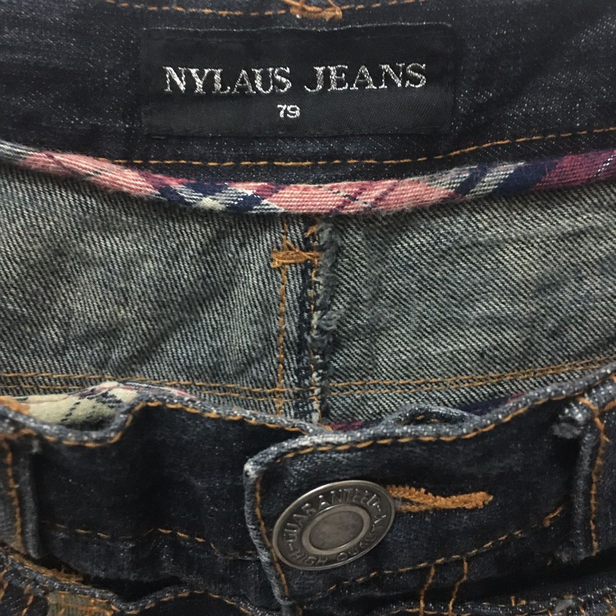 Designer × Japanese Brand 💥NYLAUS Acid Wash/Zipper Double Waist Travis Jeans Size US 30 / EU 46 - 5 Thumbnail