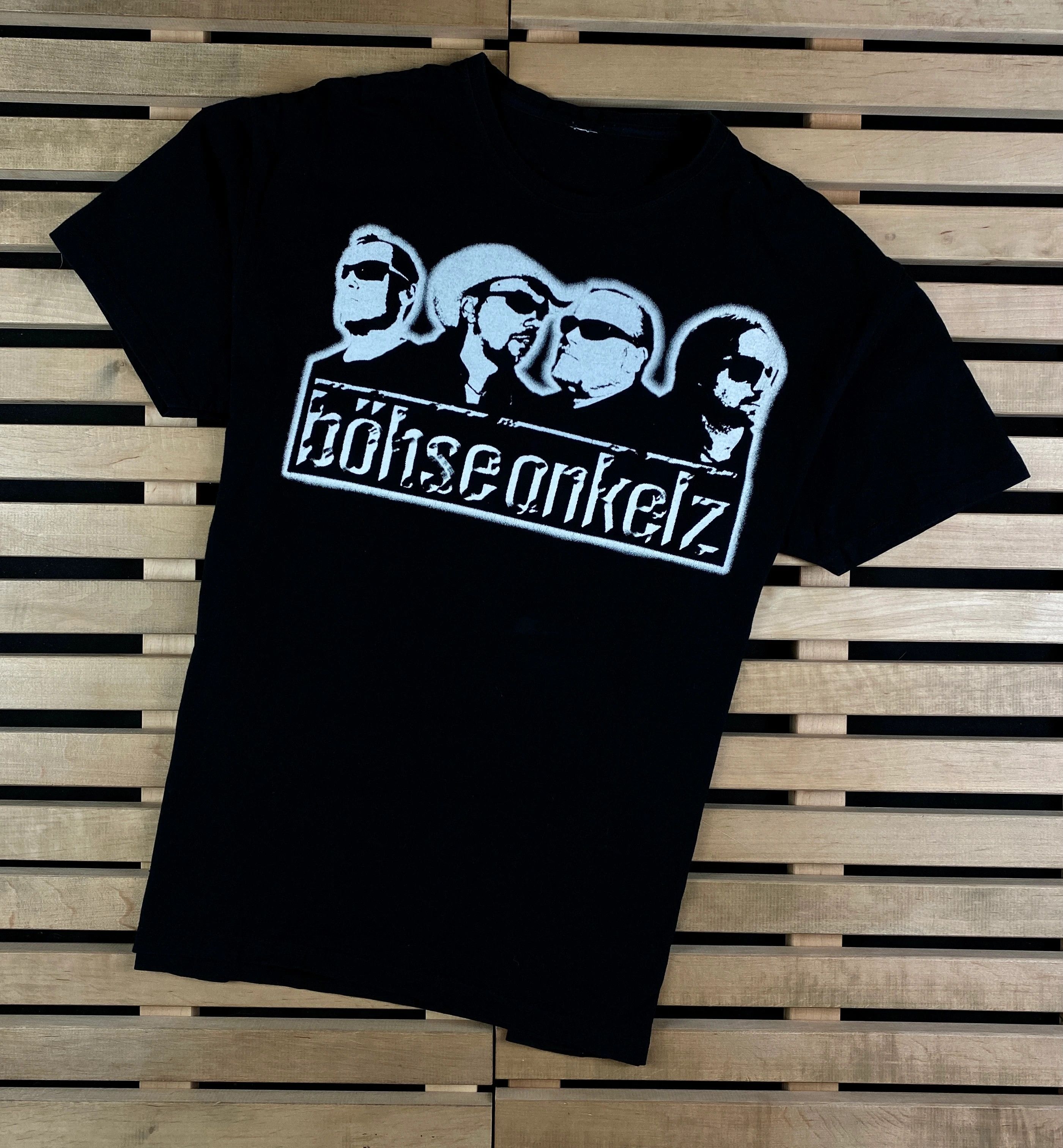 Band Tees × Vintage Mens Vintage T Shirt Bohse Onkelz Size M Size US M / EU 48-50 / 2 - 1 Thumbnail