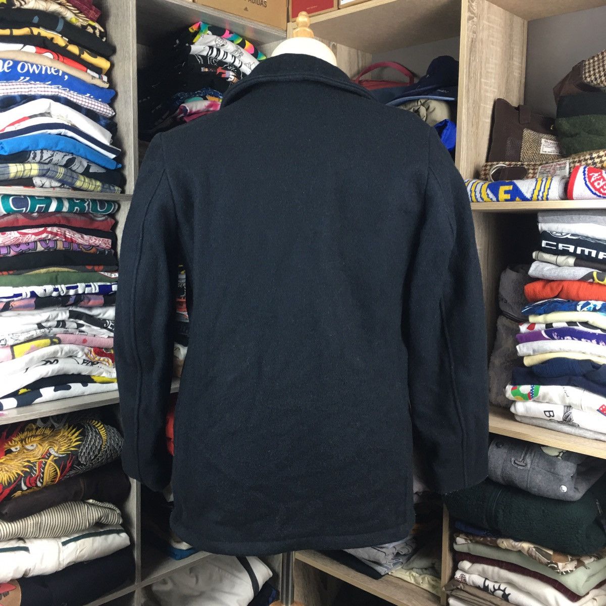 Schott × Vintage 💥Vintage Schott Wool U.S 740N Pea Jacket Travis Style Size US S / EU 44-46 / 1 - 3 Thumbnail