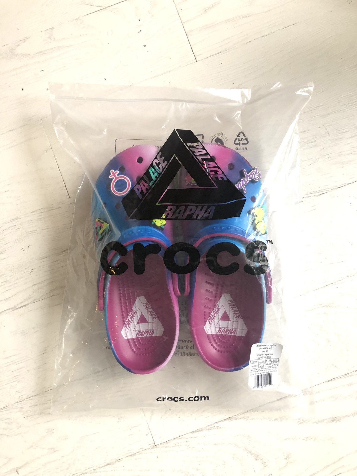 Crocs × Palace × Rapha Palace Rapha Crocs EF | Grailed
