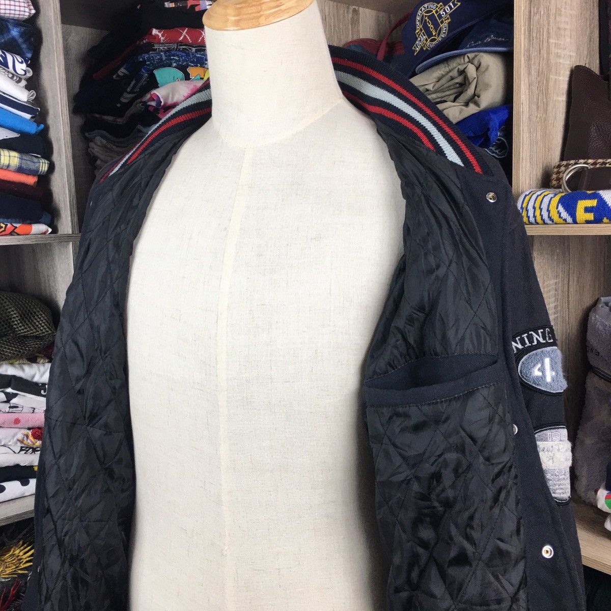 Japanese Brand × Van 💥Vintage Van Jac Big Logo Varsity Jacket Travis Style Size US L / EU 52-54 / 3 - 5 Thumbnail