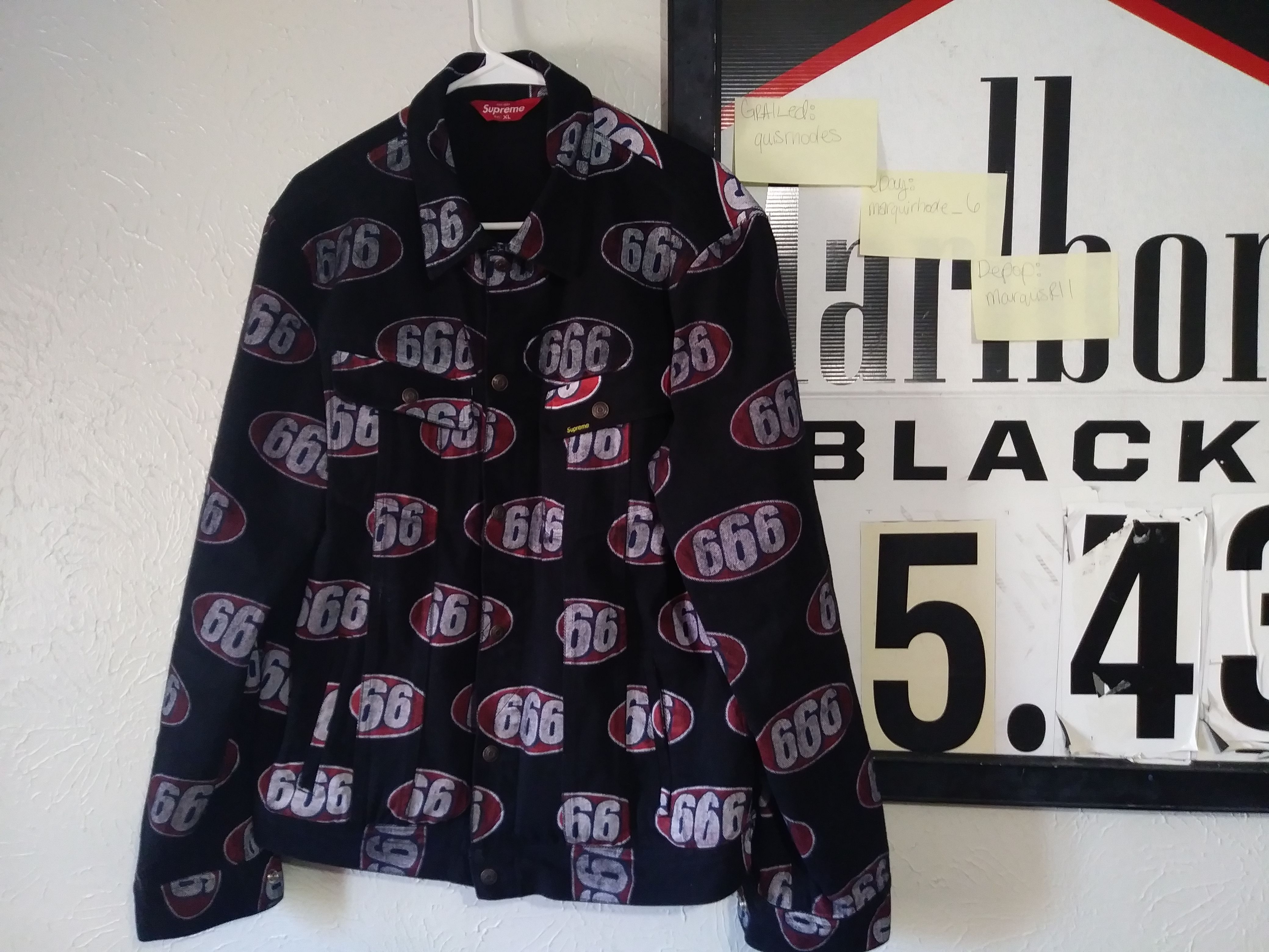 Supreme Supreme 666 Trucker Denim Jacket Sz XL Sold Out RARE | Grailed