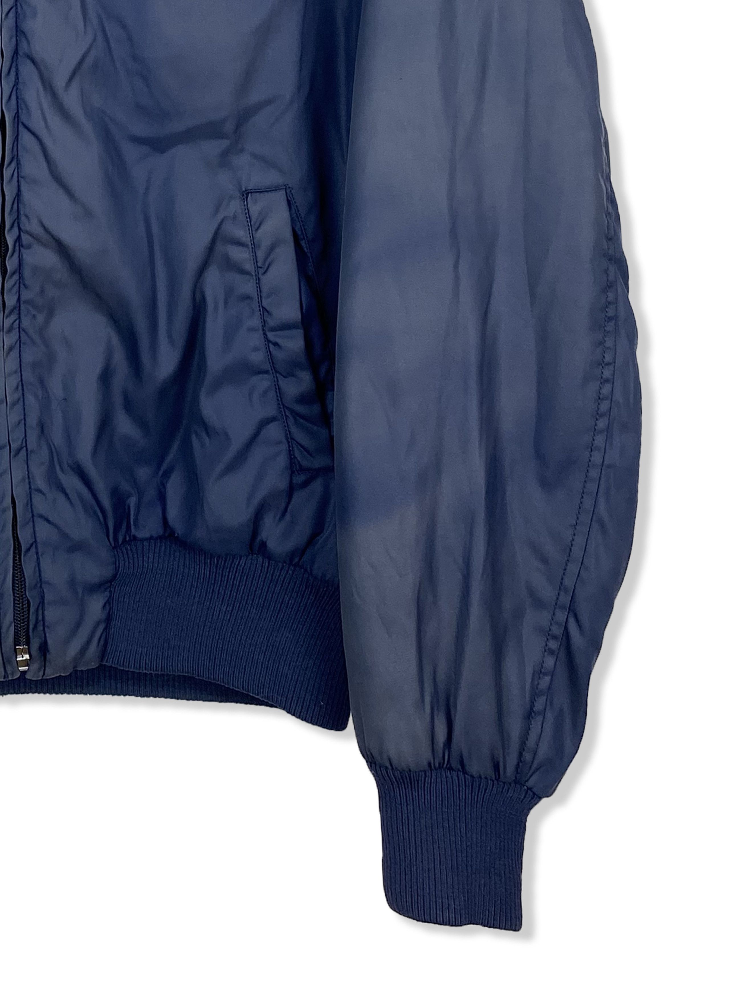 Versace Jeans Couture Vintage VERSACE Navy Faded Bomber Big Logo M377 Size US L / EU 52-54 / 3 - 3 Thumbnail
