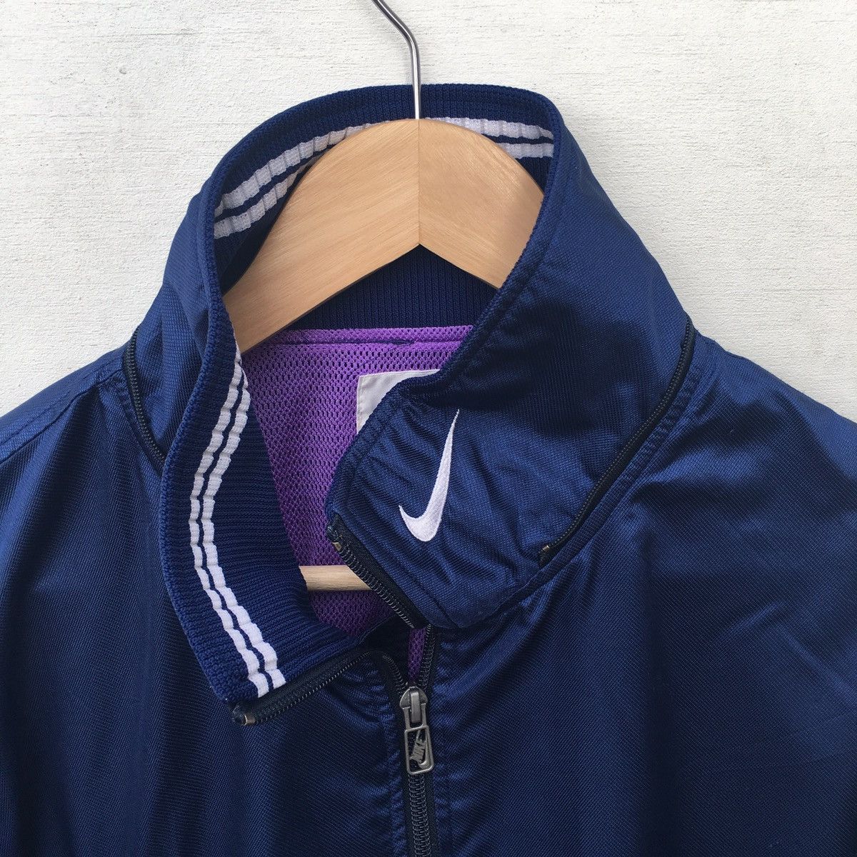 Nike × Vintage 💥Vintage Nike Sweater/Windbreaker Embroided Logo Size US L / EU 52-54 / 3 - 4 Thumbnail