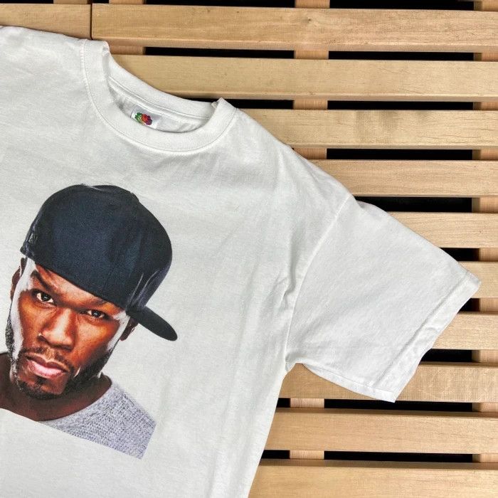 50 Cent × Rap Tees × Vintage Mens Vintage 00s 50 Fifty Cent Big Print Size M Size US M / EU 48-50 / 2 - 2 Thumbnail