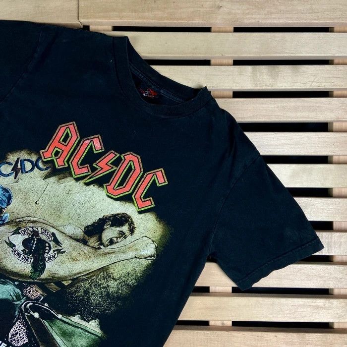 AC/DC × Band Tees × Vintage Mens Vintage T Shirt ACDC AC/DC Size M Size US M / EU 48-50 / 2 - 2 Thumbnail