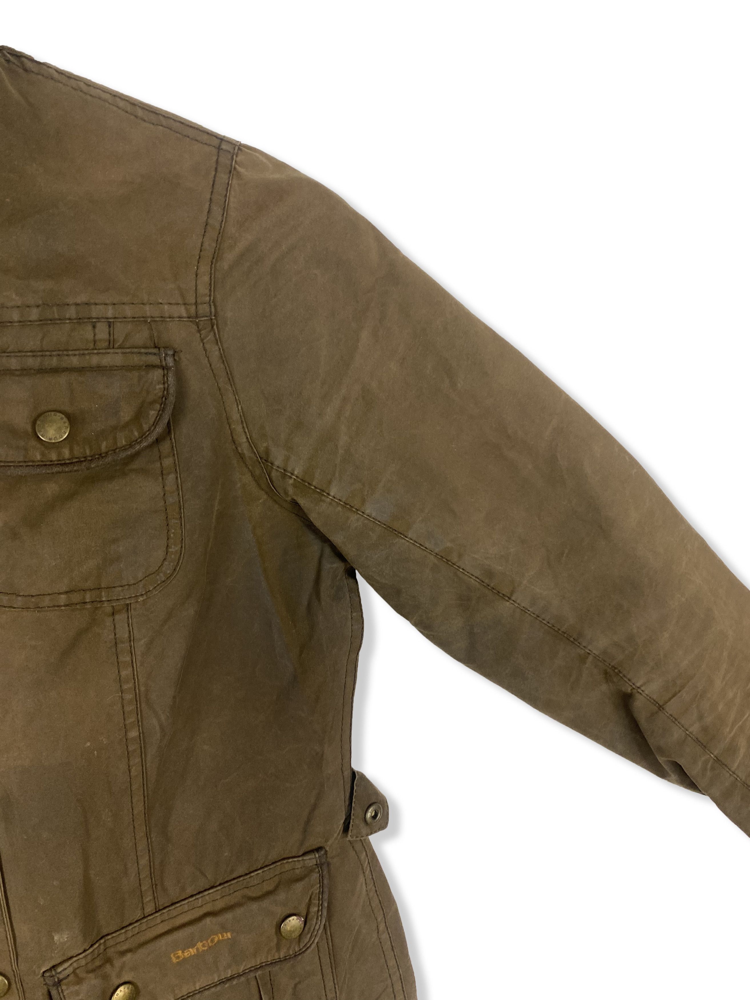 Barbour Vintage BARBOUR Womens Waxed Faded Jacket M399 Size L / US 10 / IT 46 - 17 Thumbnail