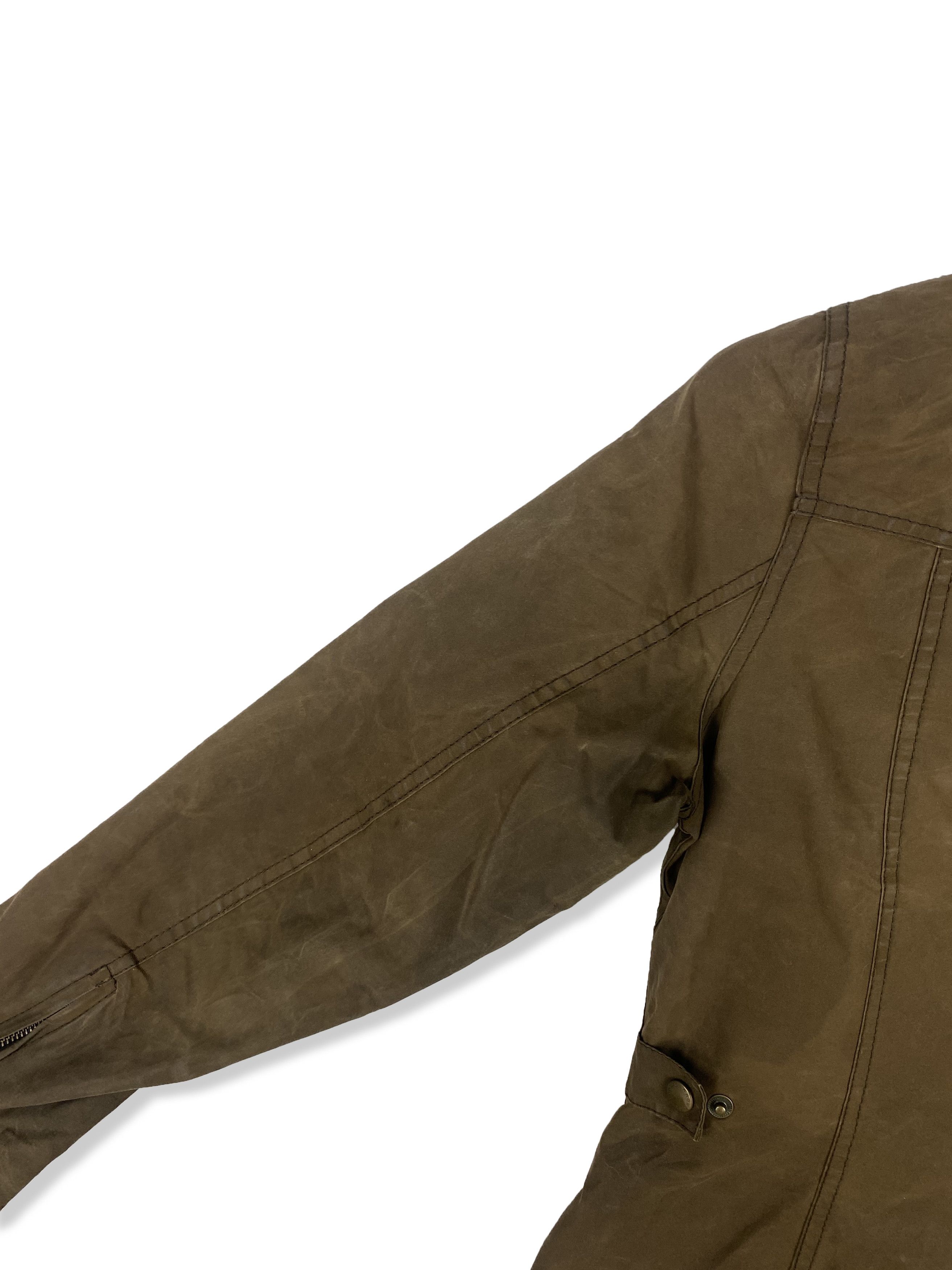Barbour Vintage BARBOUR Womens Waxed Faded Jacket M399 Size L / US 10 / IT 46 - 18 Thumbnail