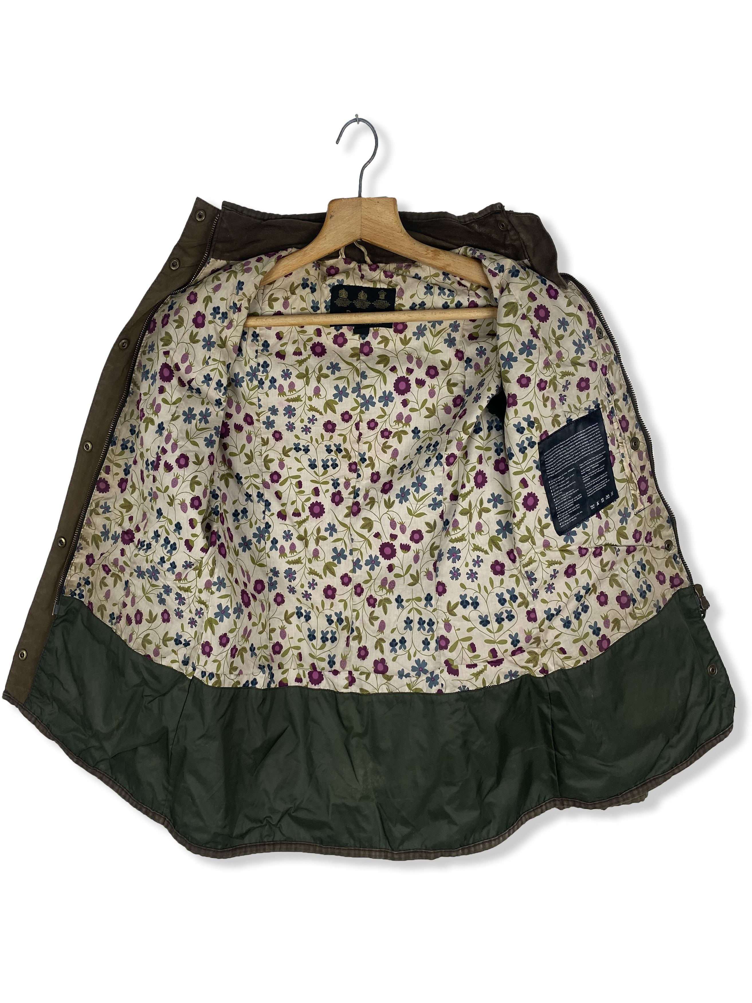 Barbour Vintage BARBOUR Womens Waxed Faded Jacket M399 Size L / US 10 / IT 46 - 9 Thumbnail
