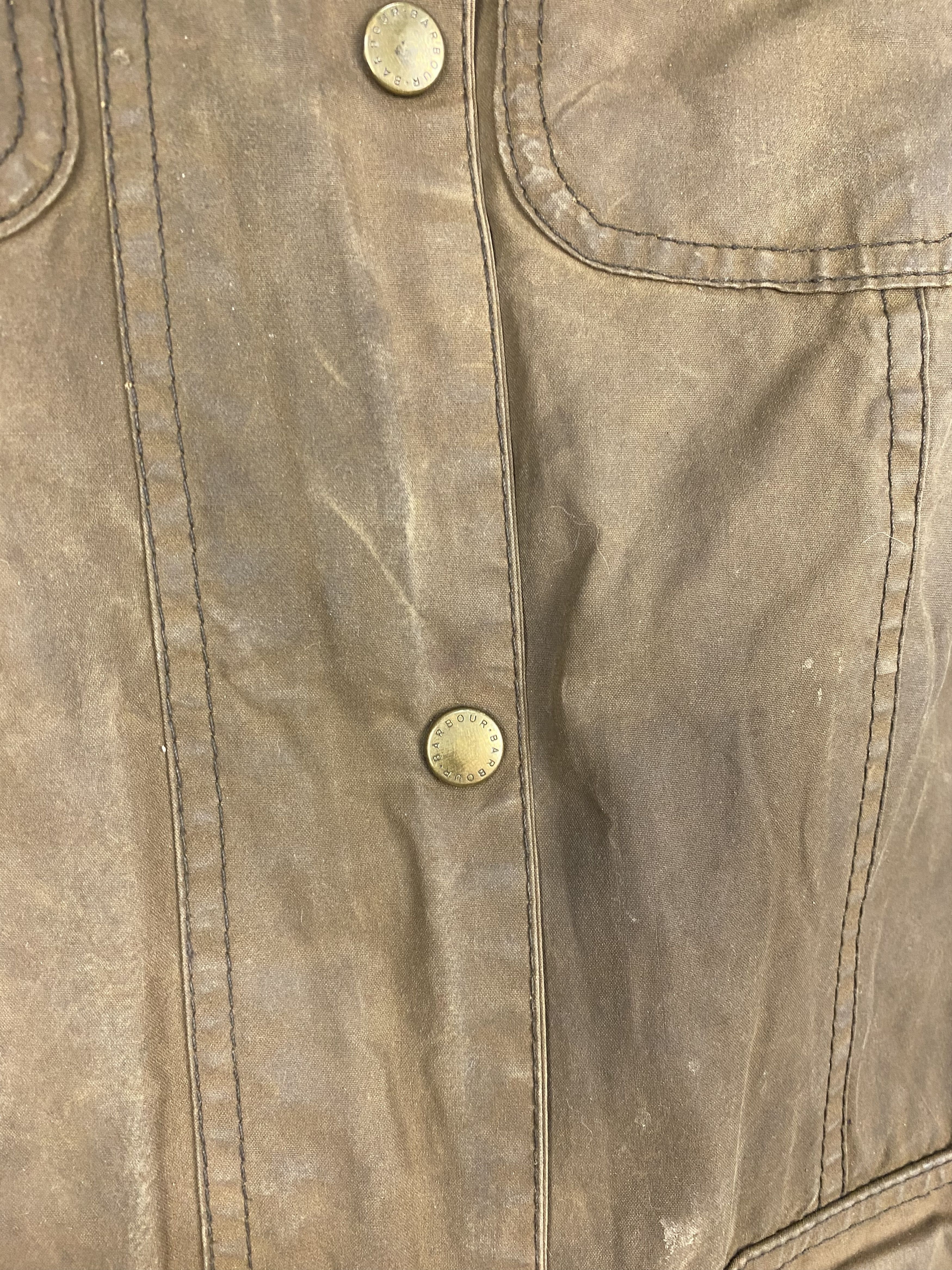 Barbour Vintage BARBOUR Womens Waxed Faded Jacket M399 Size L / US 10 / IT 46 - 5 Thumbnail