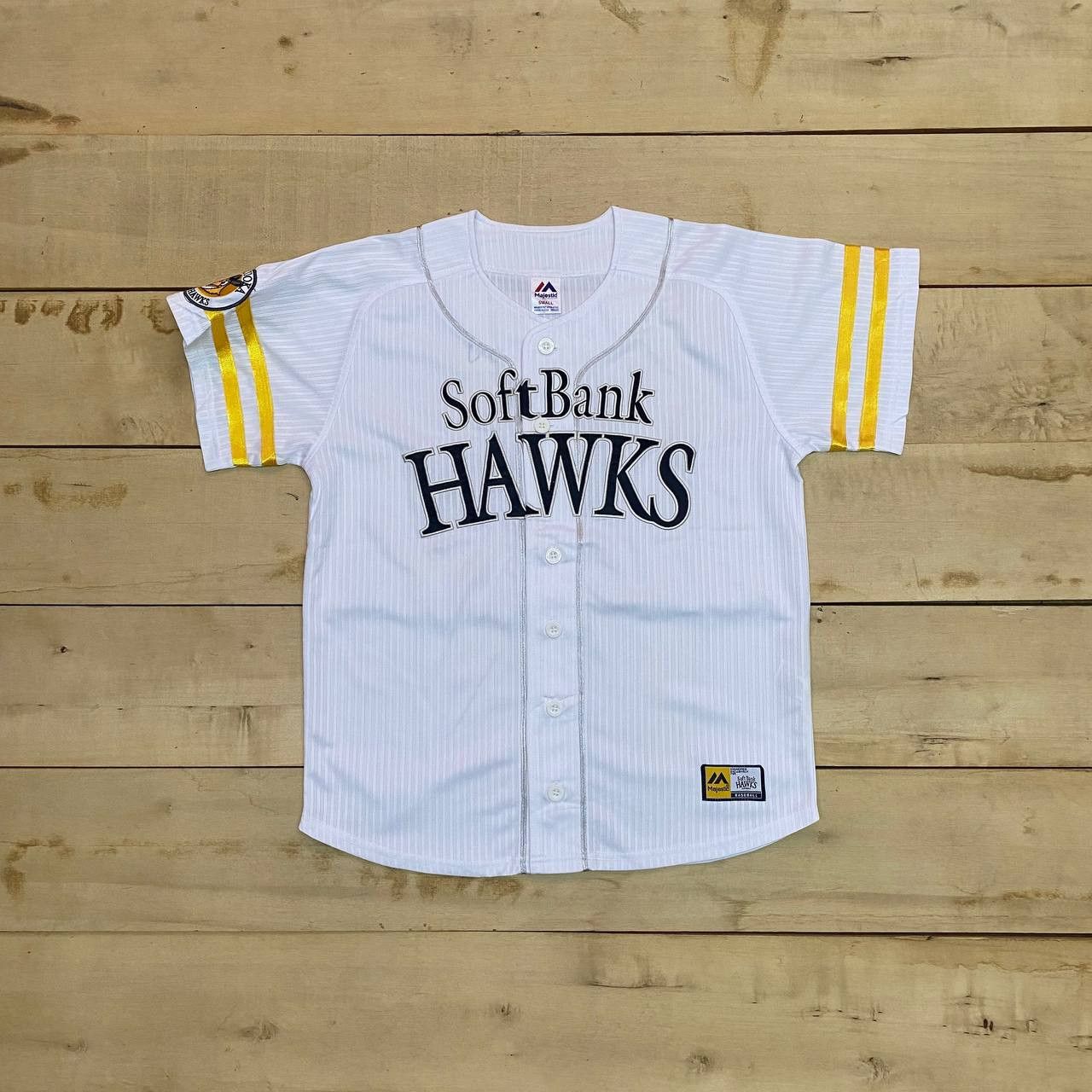 Japanese Brand × Majestic BASEBALL JERSEY SOFTBANK HAWKS S B658 Size US S / EU 44-46 / 1 - 1 Thumbnail