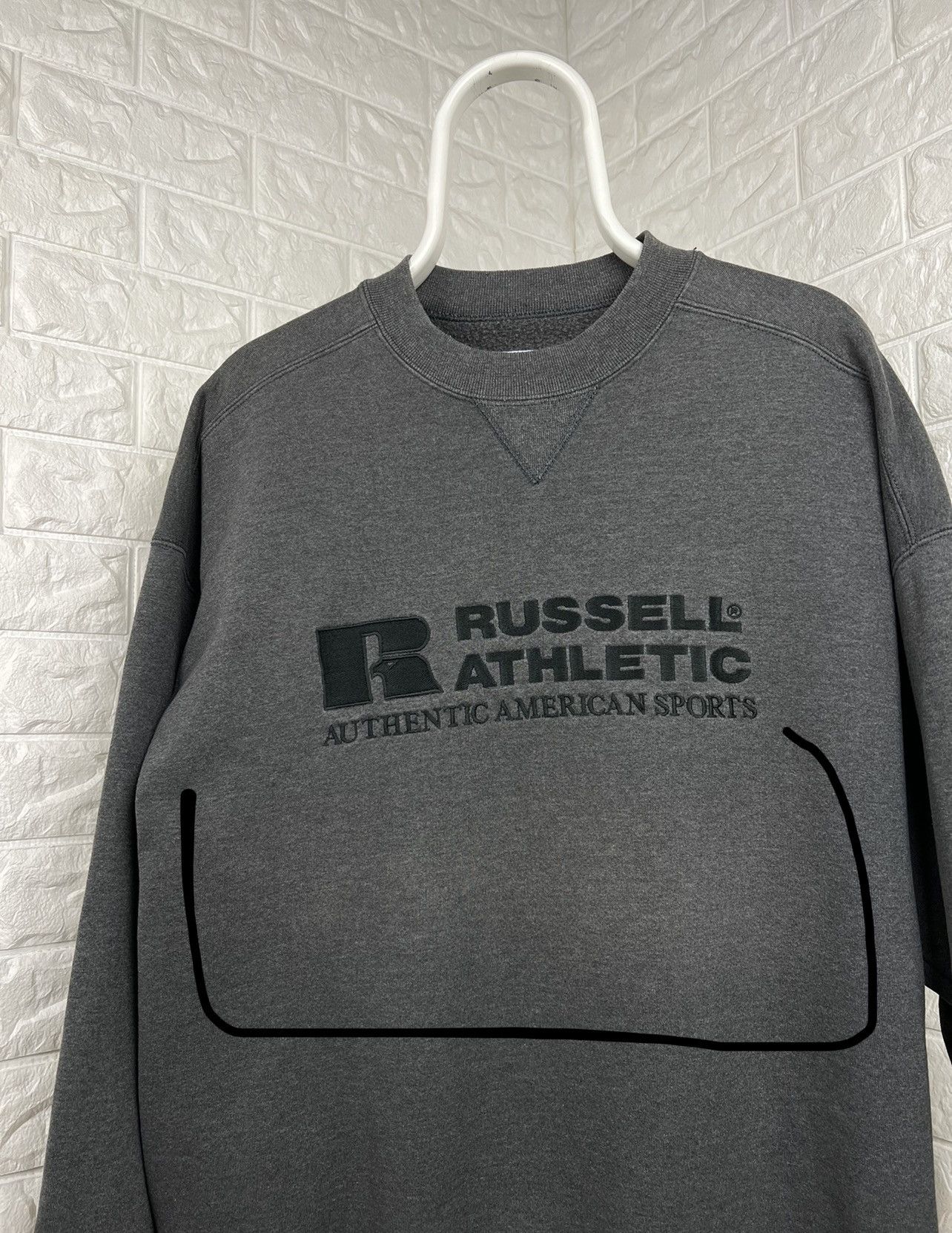 Russell Athletic × Vintage Vintage 90s Russell Athletic Crewneck Size US XL / EU 56 / 4 - 3 Thumbnail