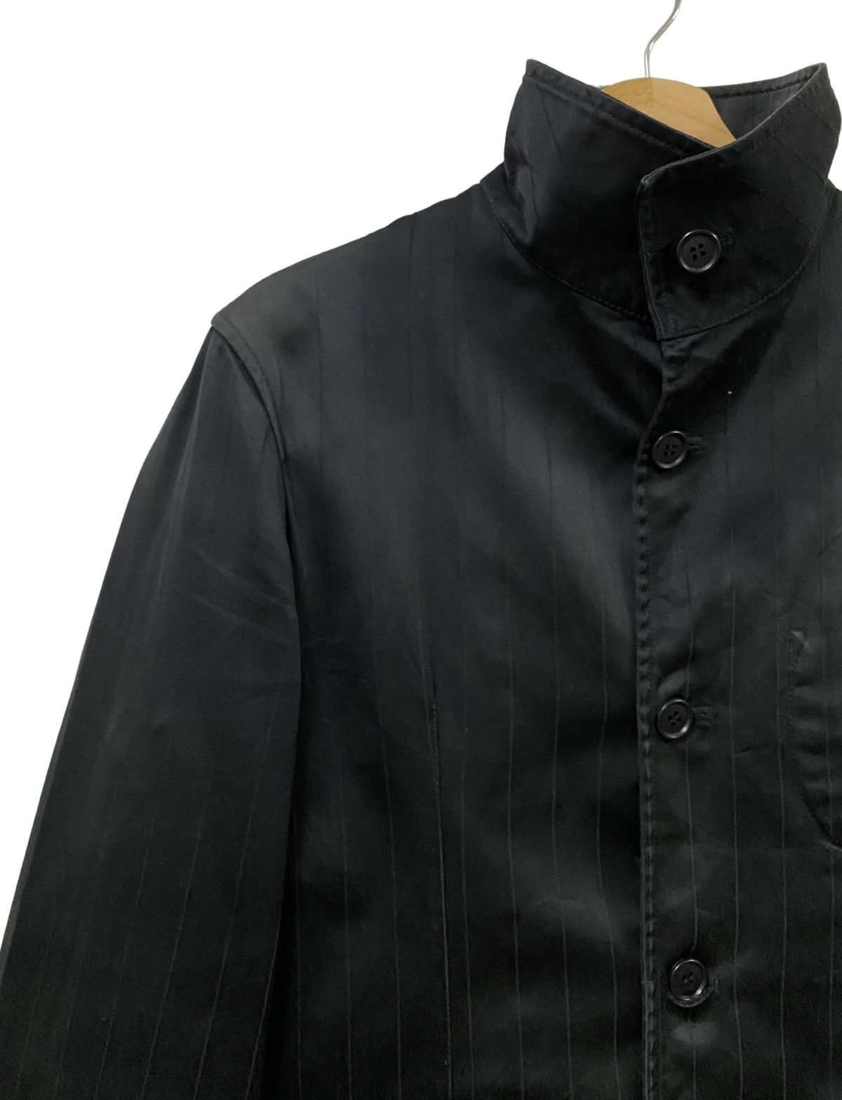 GOA Vtg🔥Ppfm Cyberpunk Stand Collar Cotton Striped Balck Jacket Size US M / EU 48-50 / 2 - 4 Thumbnail