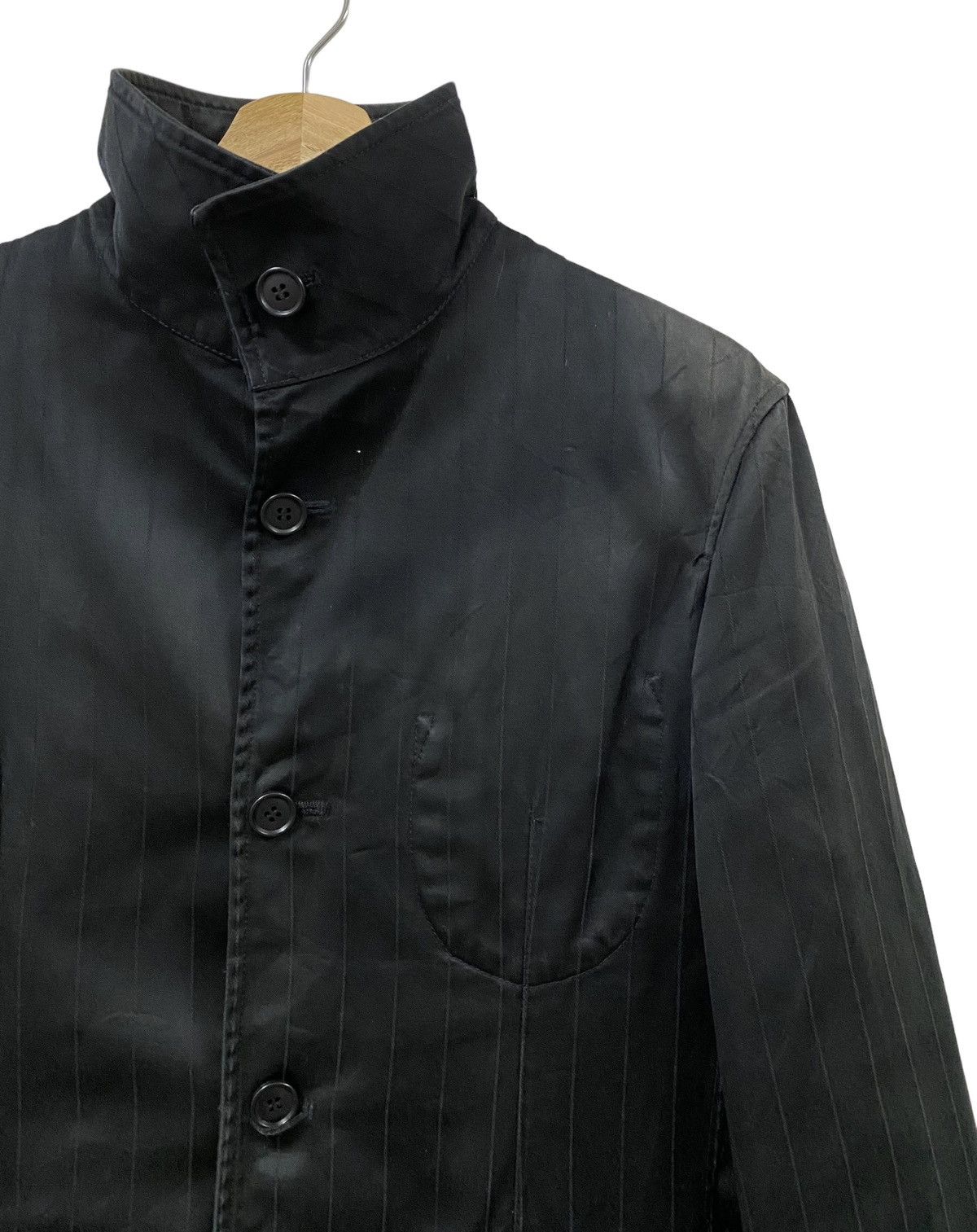 GOA Vtg🔥Ppfm Cyberpunk Stand Collar Cotton Striped Balck Jacket Size US M / EU 48-50 / 2 - 5 Thumbnail
