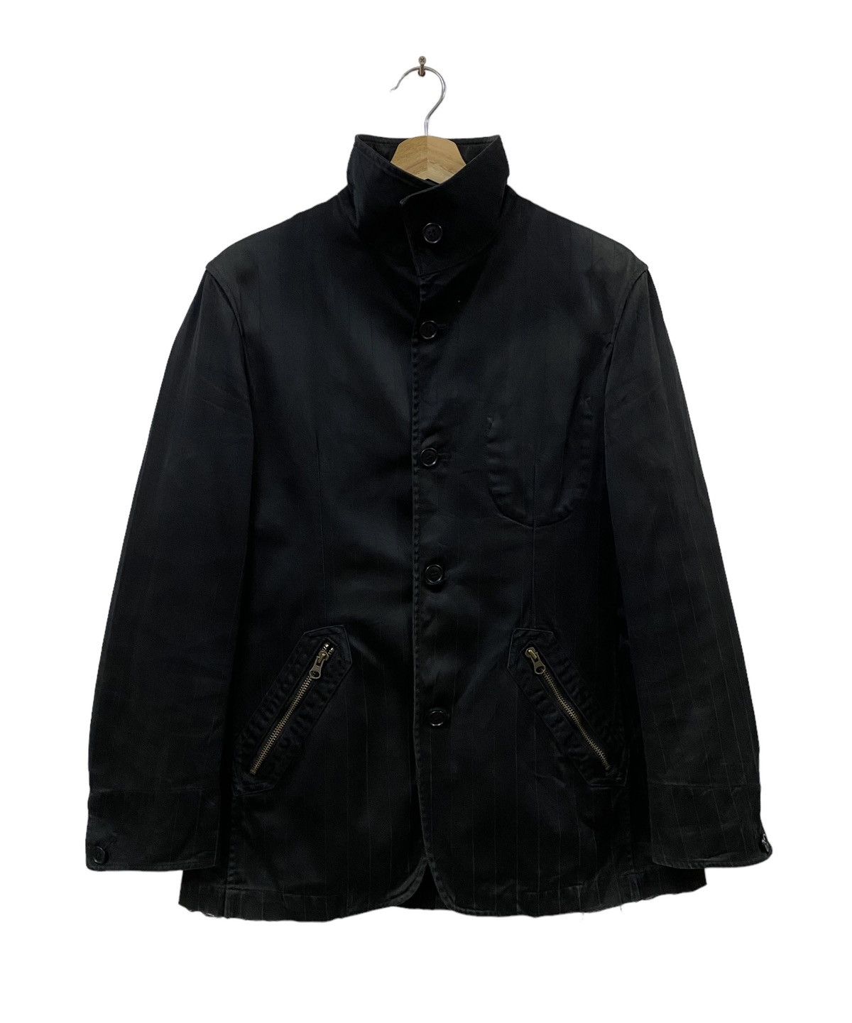 GOA Vtg🔥Ppfm Cyberpunk Stand Collar Cotton Striped Balck Jacket Size US M / EU 48-50 / 2 - 1 Thumbnail