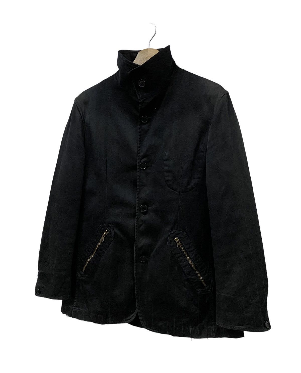 GOA Vtg🔥Ppfm Cyberpunk Stand Collar Cotton Striped Balck Jacket Size US M / EU 48-50 / 2 - 9 Thumbnail