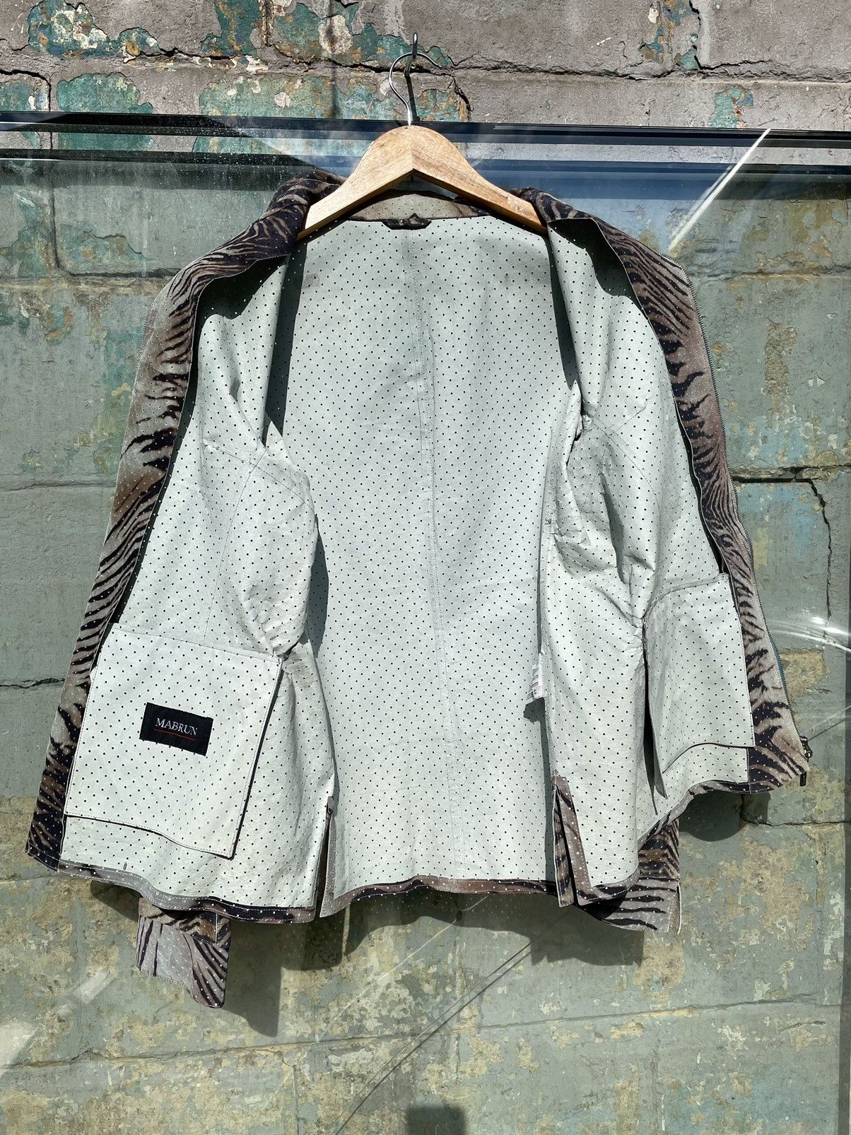 Genuine Leather Y2K Genuine Leather Zebra Dotted Collared Jacket Size M / US 6-8 / IT 42-44 - 9 Thumbnail