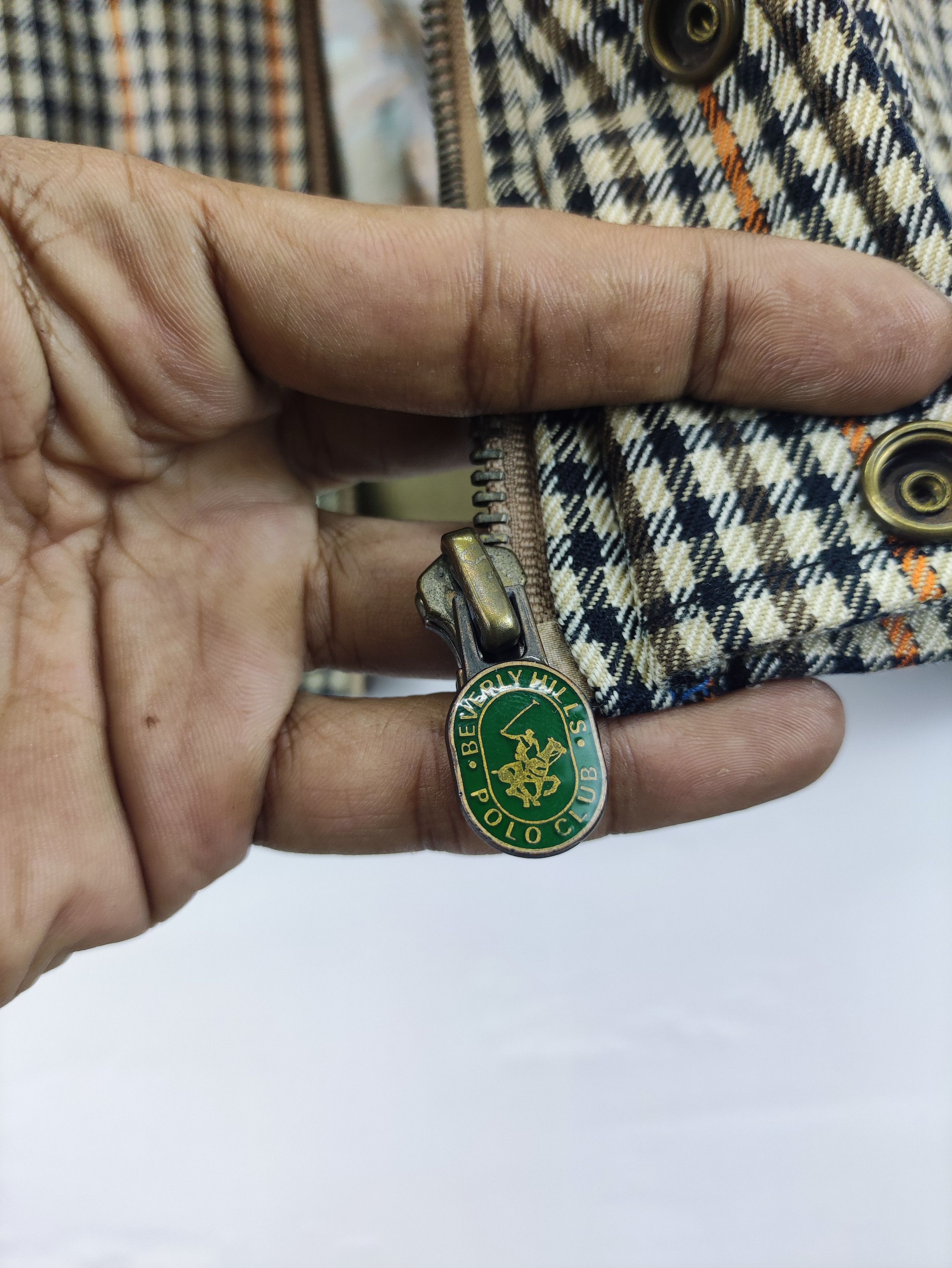 Beverly Hills Polo Club Vintage Beverly Hills Polo Club Checkered Jacket Zipper Size US L / EU 52-54 / 3 - 6 Thumbnail