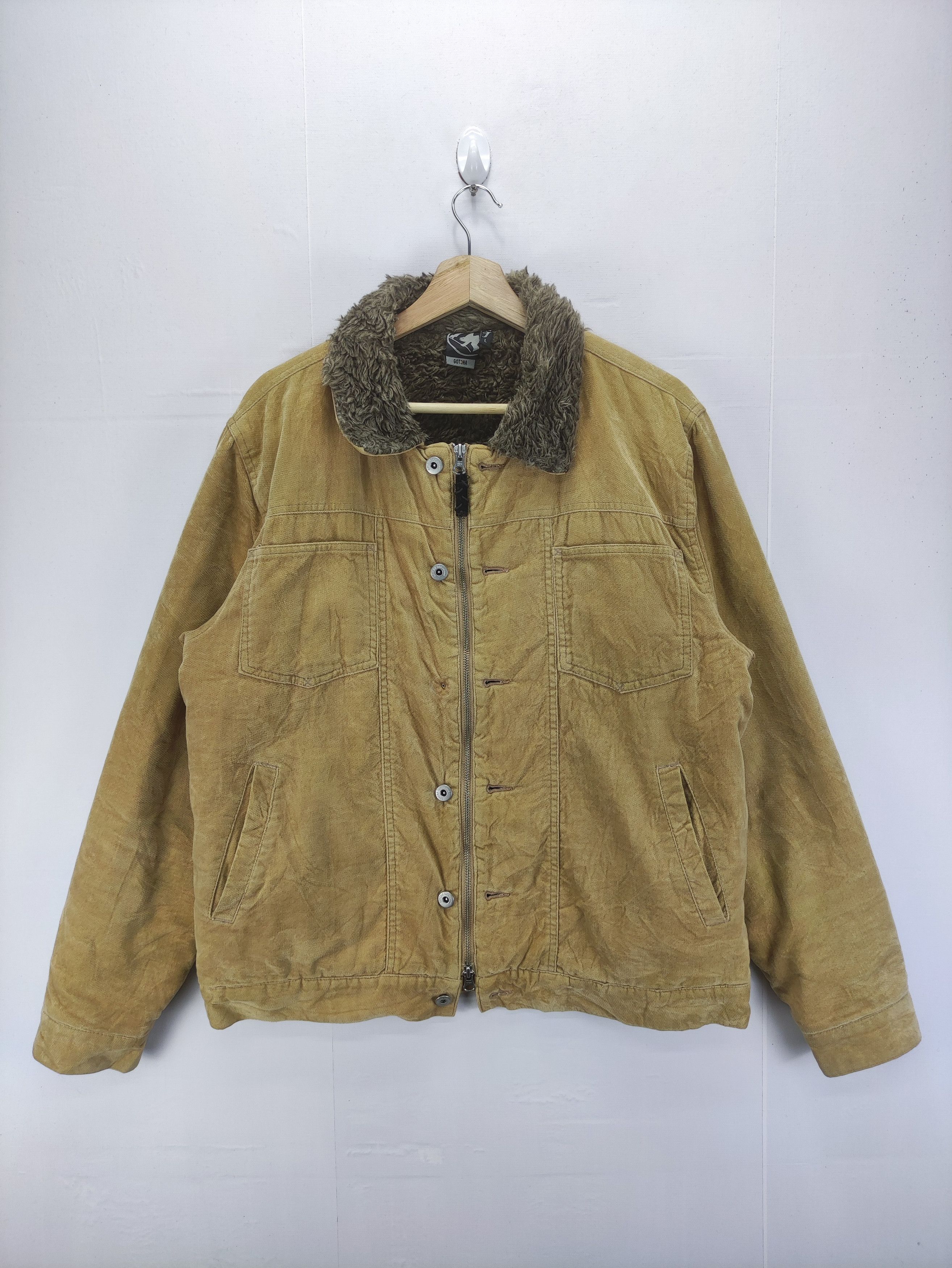 Gotcha Vintage Gotcha Corduroy Jacket Zipper Size US L / EU 52-54 / 3 - 1 Thumbnail