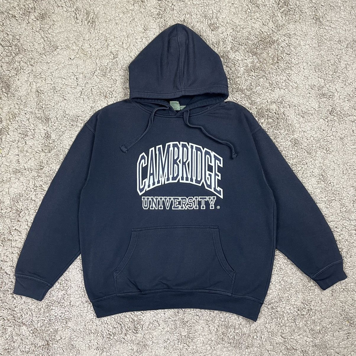 image of American College x Cambridge Satchel Company Vintage Cambridge University Hoodie Sweatshirt in Blac
