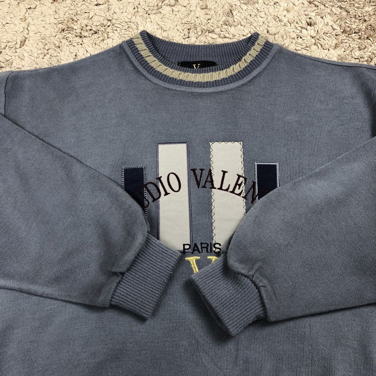Designer × Valentino × Vintage Vintage Claudio Valentino Paris Knitwear Size US M / EU 48-50 / 2 - 9 Thumbnail