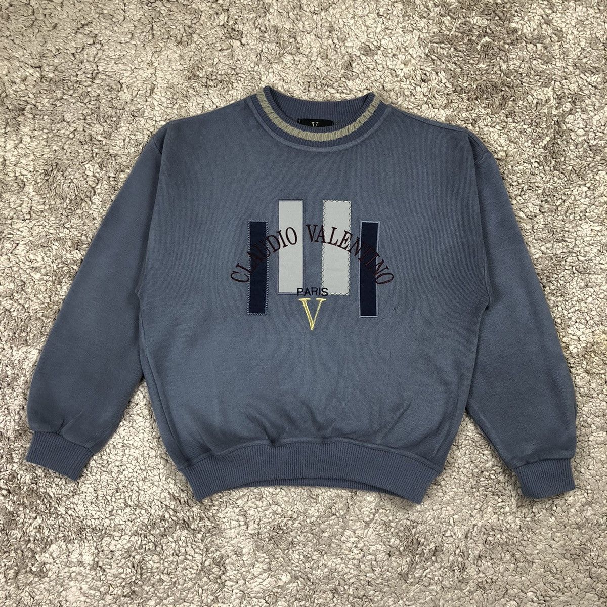 Designer × Valentino × Vintage Vintage Claudio Valentino Paris Knitwear Size US M / EU 48-50 / 2 - 1 Thumbnail