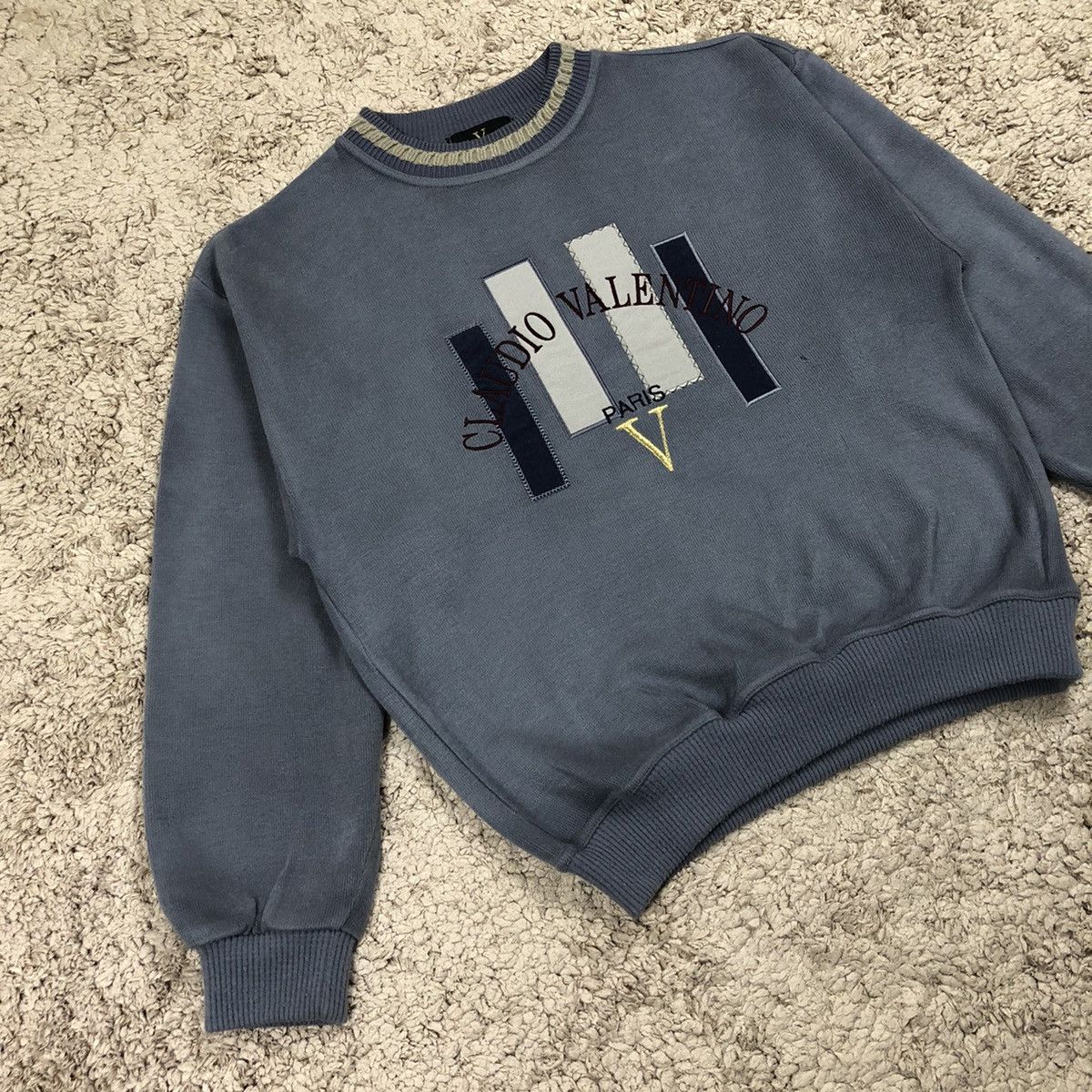 Designer × Valentino × Vintage Vintage Claudio Valentino Paris Knitwear Size US M / EU 48-50 / 2 - 3 Thumbnail