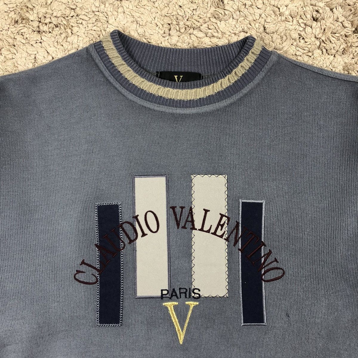 Designer × Valentino × Vintage Vintage Claudio Valentino Paris Knitwear Size US M / EU 48-50 / 2 - 5 Thumbnail