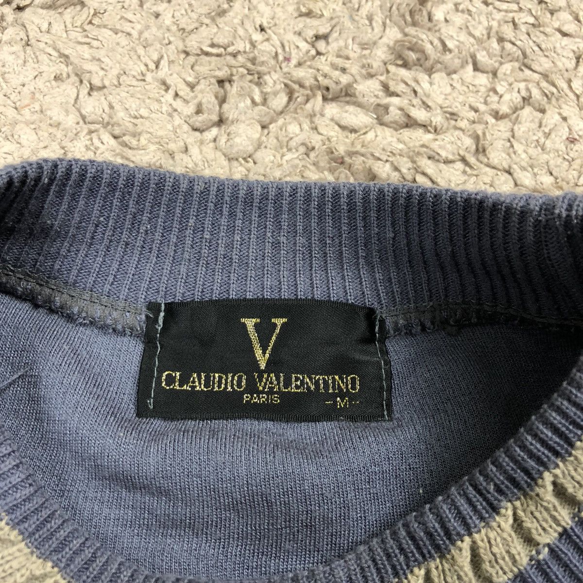 Designer × Valentino × Vintage Vintage Claudio Valentino Paris Knitwear Size US M / EU 48-50 / 2 - 13 Thumbnail