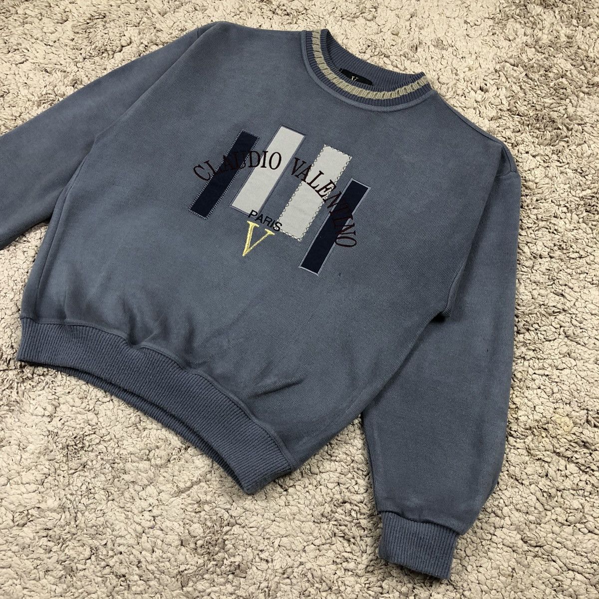 Designer × Valentino × Vintage Vintage Claudio Valentino Paris Knitwear Size US M / EU 48-50 / 2 - 4 Thumbnail