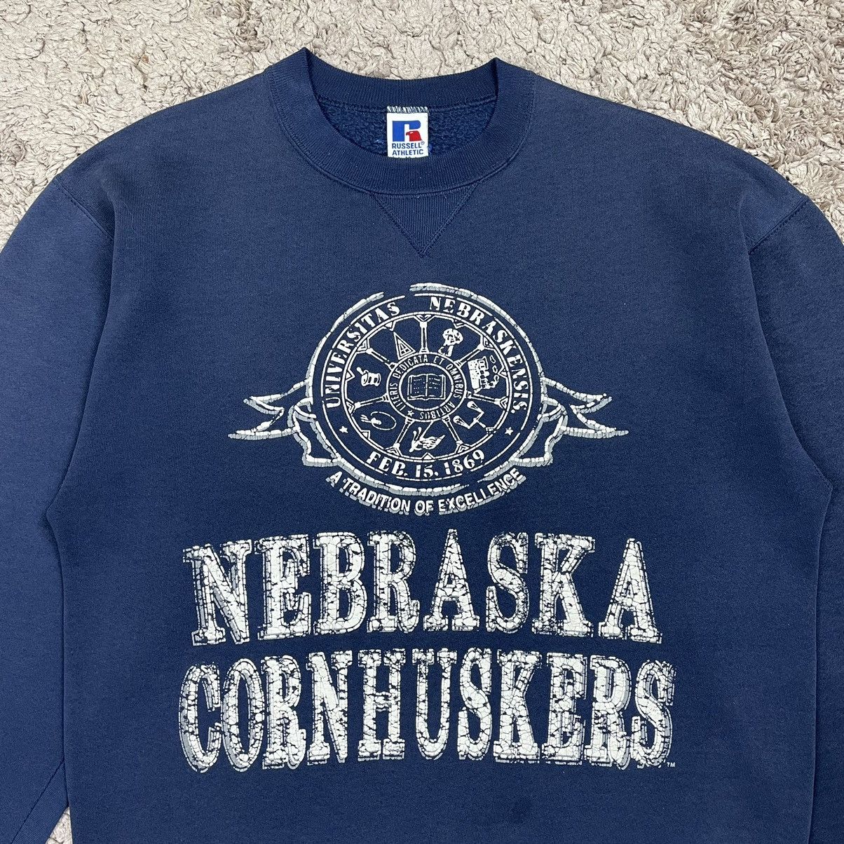 Russell Athletic Vintage Universitas Nebraskensis Sweatshirt Size US M / EU 48-50 / 2 - 5 Thumbnail