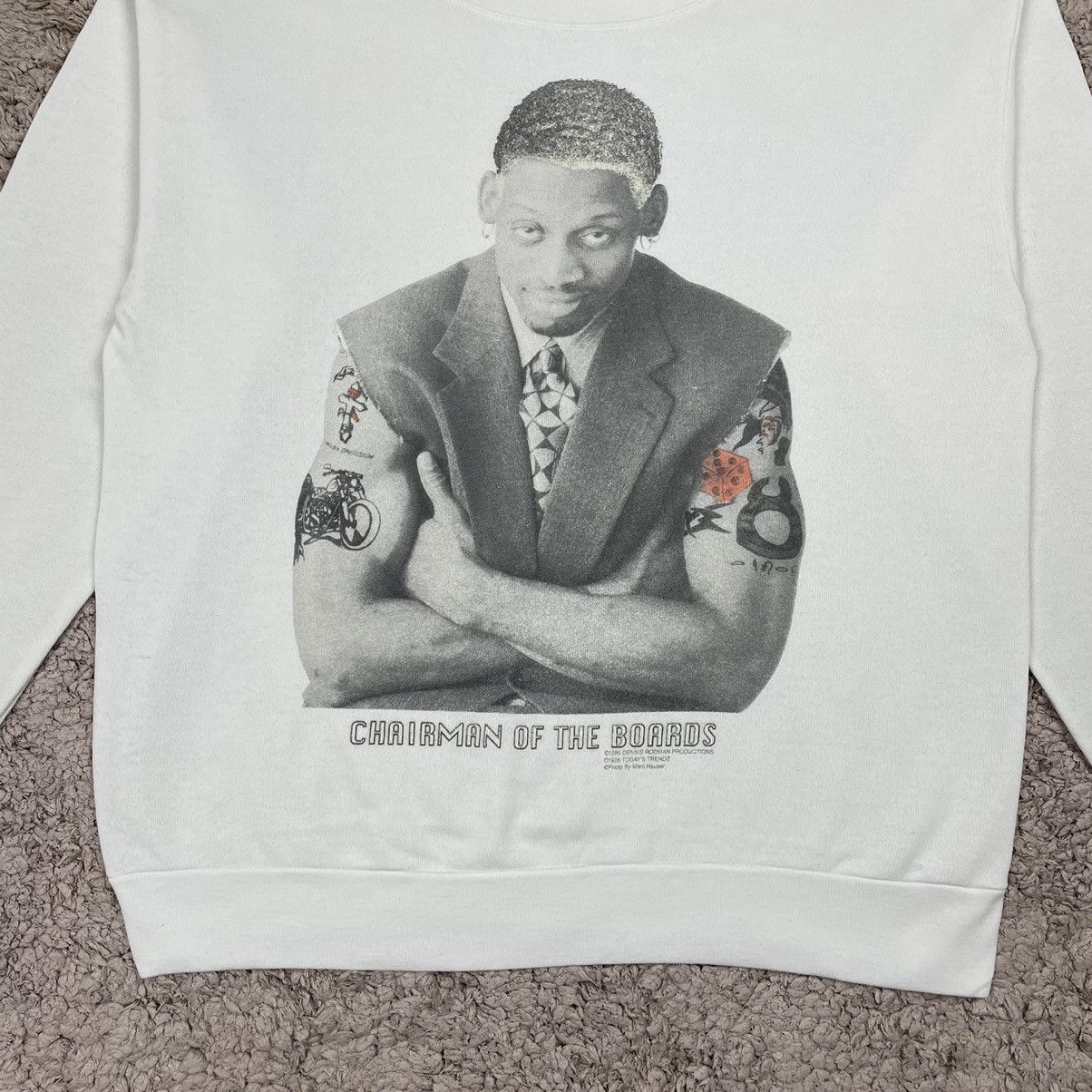 NBA Vintage Rare Dennis Rodman Chairman Sweatshirt Size US L / EU 52-54 / 3 - 6 Thumbnail