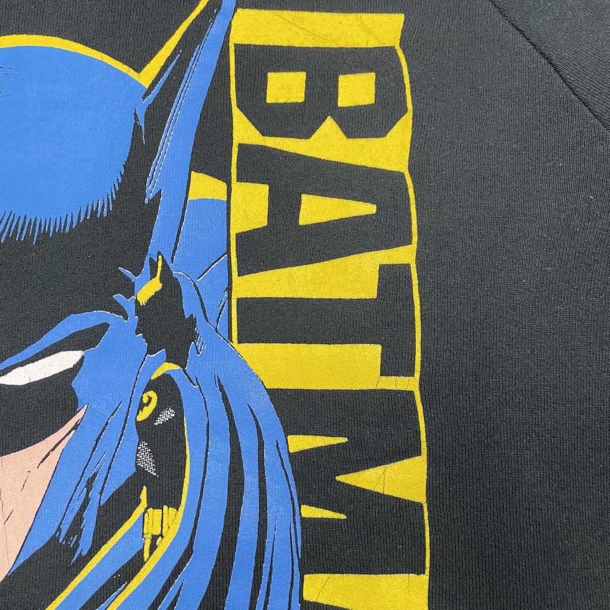 DC Comics Vintage 80’s Batman Big Face Sweatshirt Size US L / EU 52-54 / 3 - 9 Thumbnail