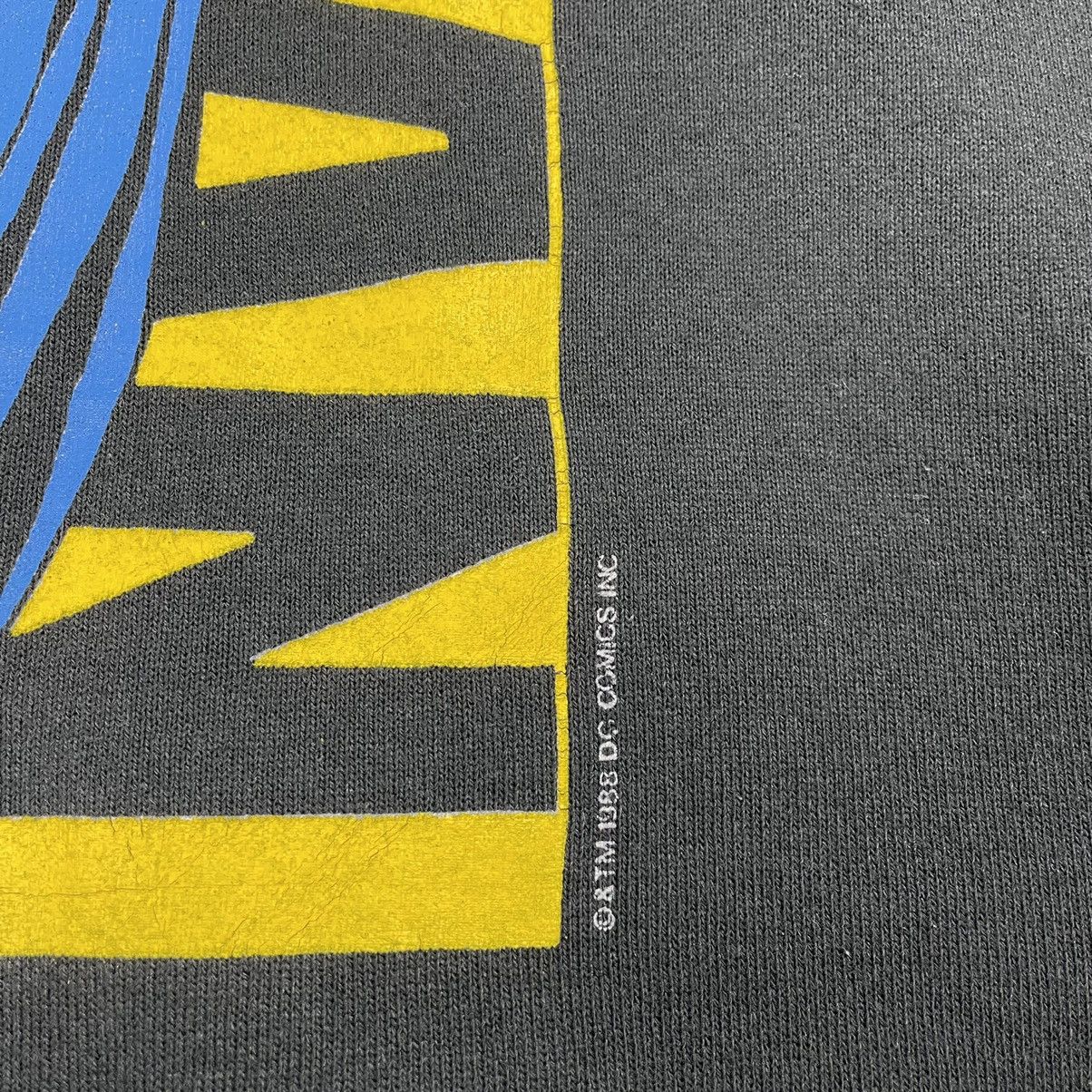 DC Comics Vintage 80’s Batman Big Face Sweatshirt Size US L / EU 52-54 / 3 - 10 Thumbnail