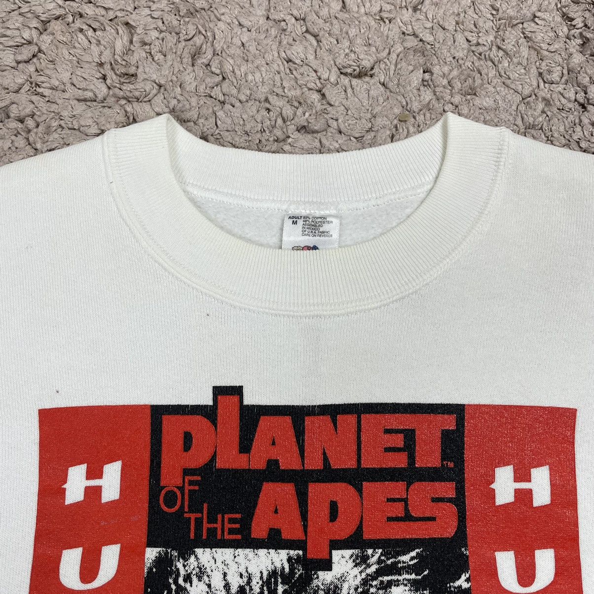 Fruit Of The Loom Vintage Planet of The Apes Human See Human Do Sweatshirt Size US M / EU 48-50 / 2 - 7 Thumbnail