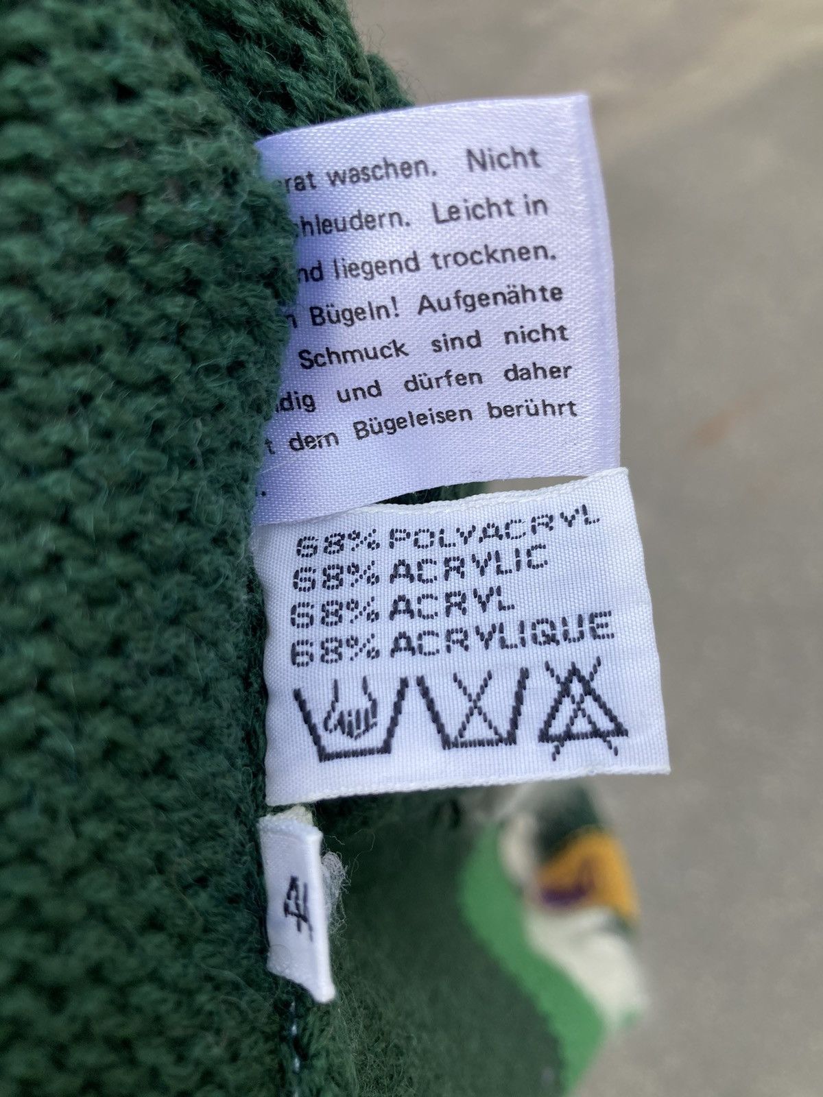 Vintage Vintage Jagro Geometrical Pattern Green Wool Sweater Size 44 Size M / US 6-8 / IT 42-44 - 8 Thumbnail