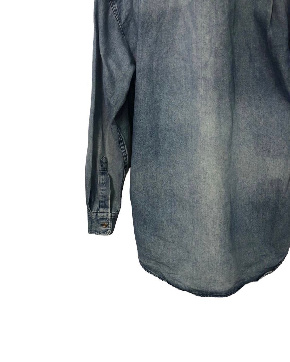 Japanese Brand Vintage Scratch Crew Faded Button Ups Denim Jacket Size US M / EU 48-50 / 2 - 7 Thumbnail