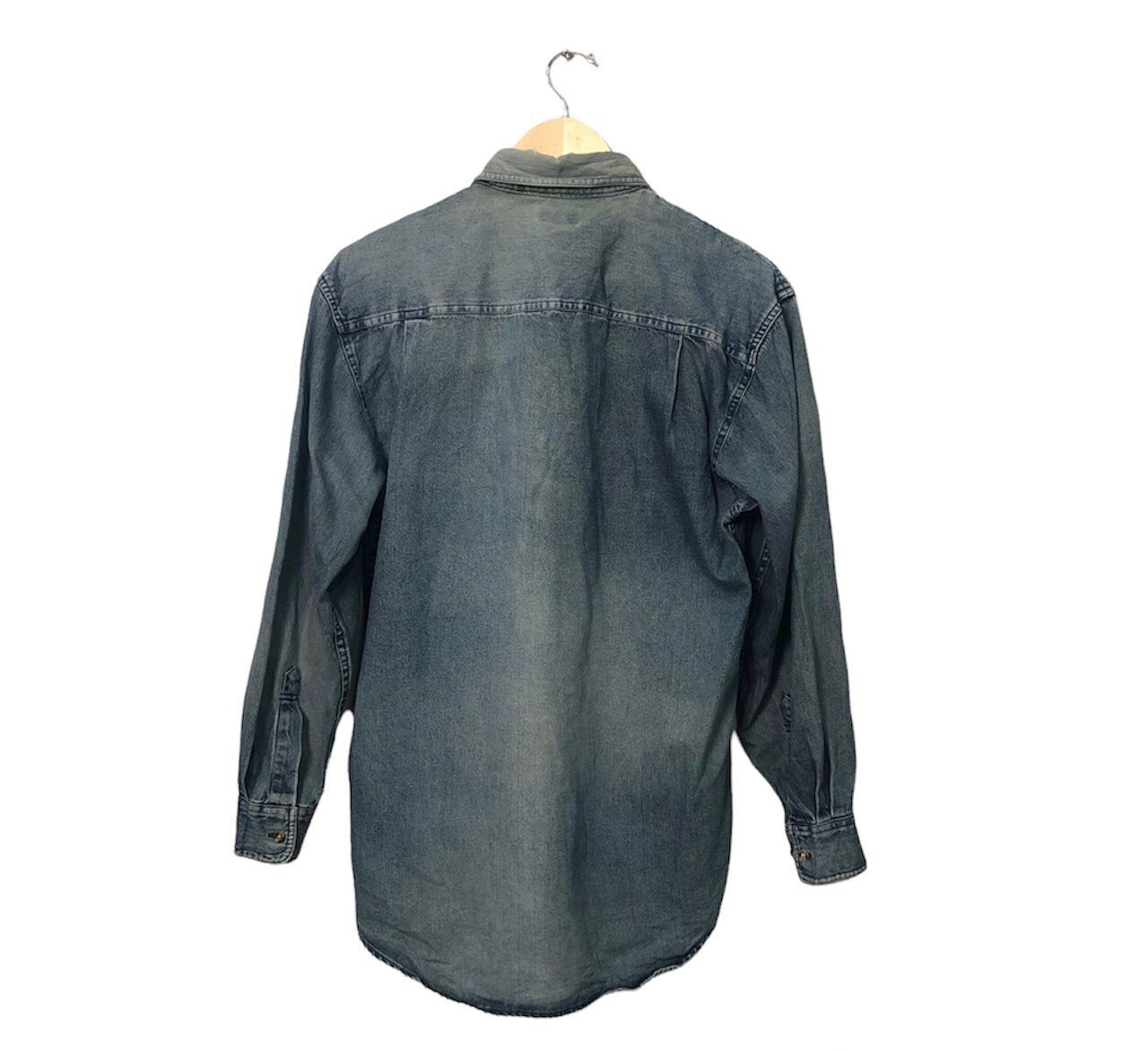 Japanese Brand Vintage Scratch Crew Faded Button Ups Denim Jacket Size US M / EU 48-50 / 2 - 5 Thumbnail