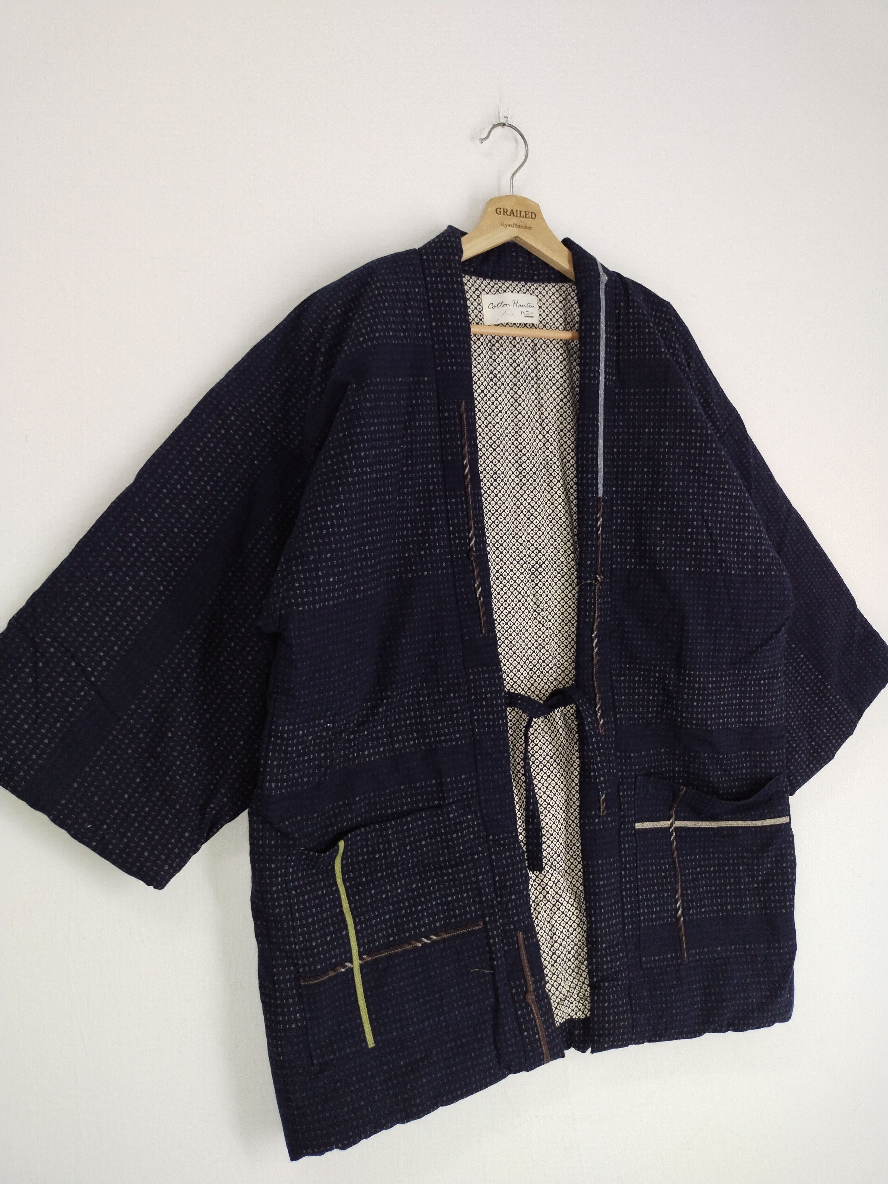 Japanese Brand VINTAGE COTTON HANTEN KIMONO JAPANESE Size US L / EU 52-54 / 3 - 3 Thumbnail