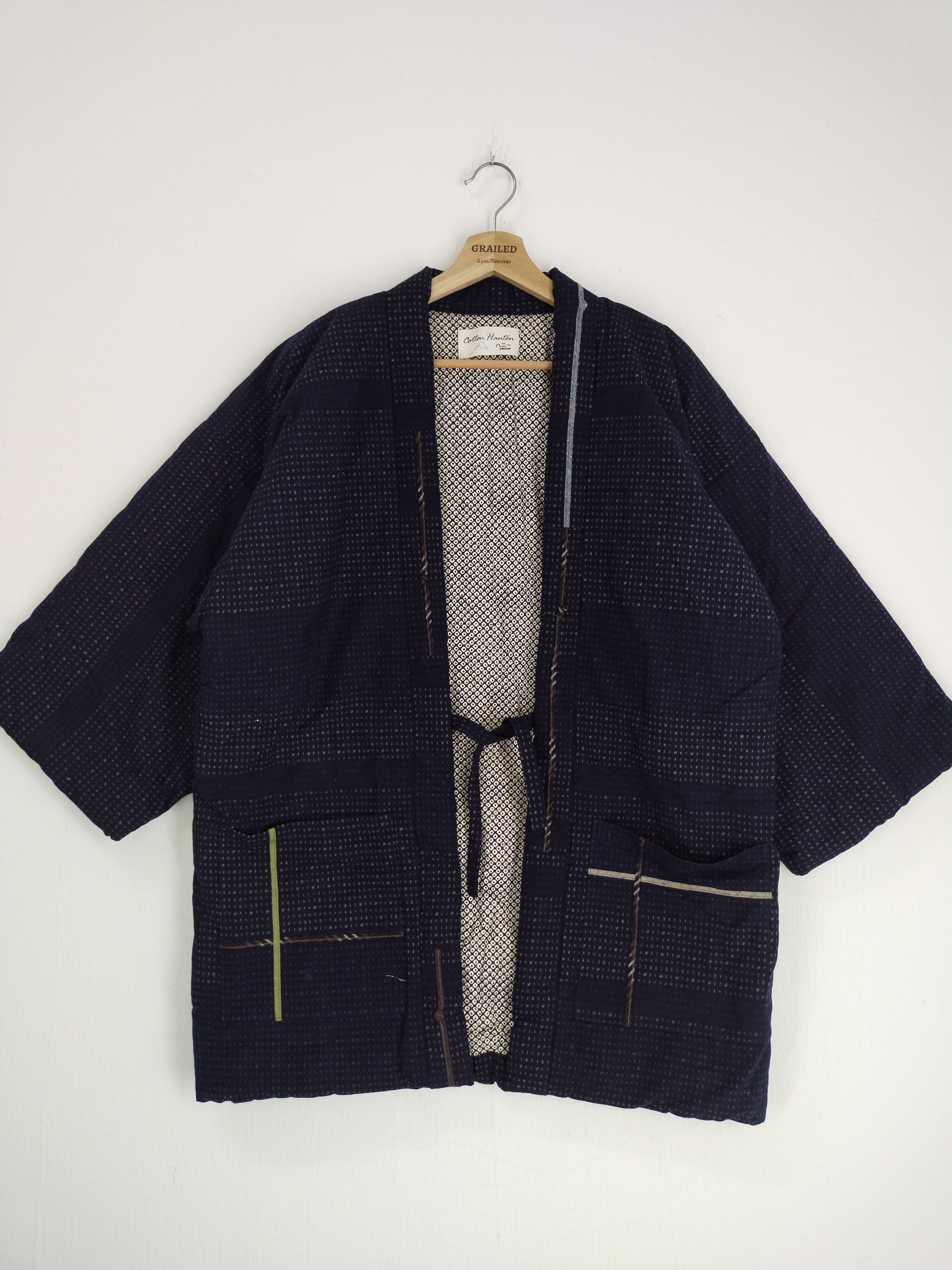 Japanese Brand VINTAGE COTTON HANTEN KIMONO JAPANESE Size US L / EU 52-54 / 3 - 1 Thumbnail