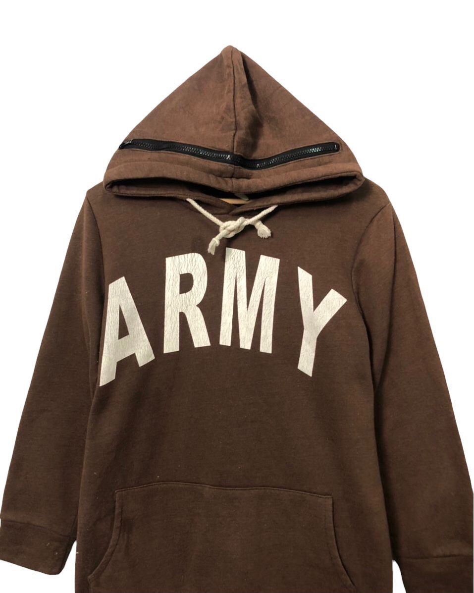 Japanese Brand Vintage Unbranded Army Spell Out Big Logo Hoodie Sweatshirt Size US S / EU 44-46 / 1 - 4 Thumbnail