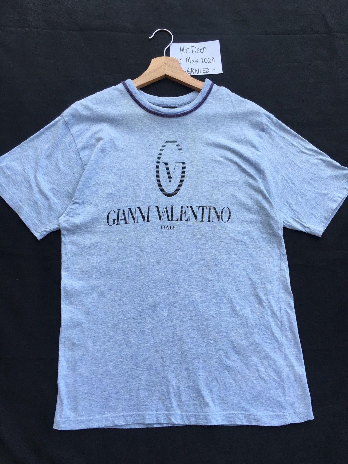 Gianni Valentino Rare Vintage Gianni Valentino Spellout Tshirt Size US M / EU 48-50 / 2 - 5 Thumbnail