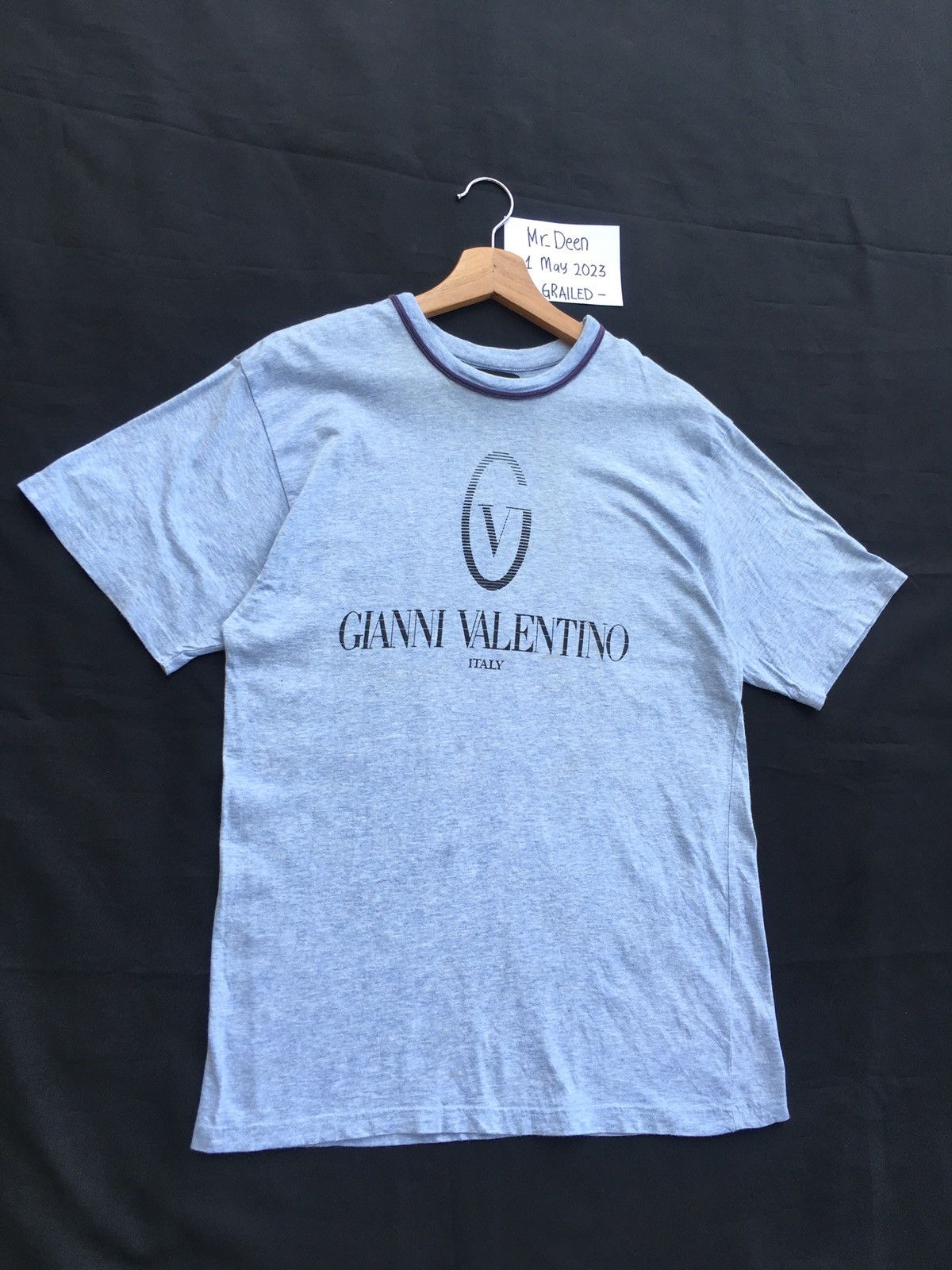 Gianni Valentino Rare Vintage Gianni Valentino Spellout Tshirt Size US M / EU 48-50 / 2 - 3 Thumbnail