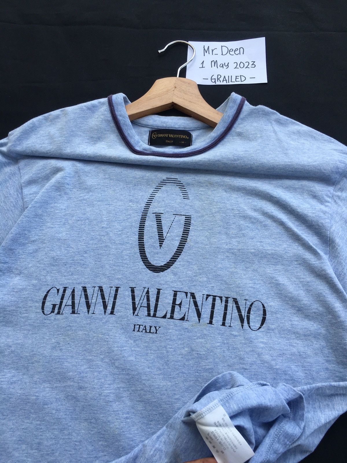 Gianni Valentino Rare Vintage Gianni Valentino Spellout Tshirt Size US M / EU 48-50 / 2 - 9 Thumbnail