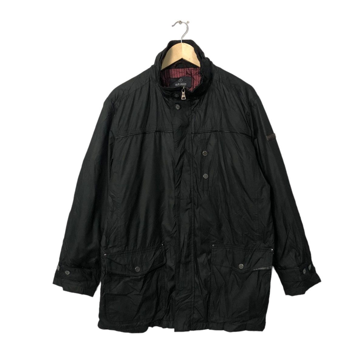 image of Archival Clothing x Vintage Alain Delon Zipper Ups Multipocket Jacket in Black, Men's (Size XL)