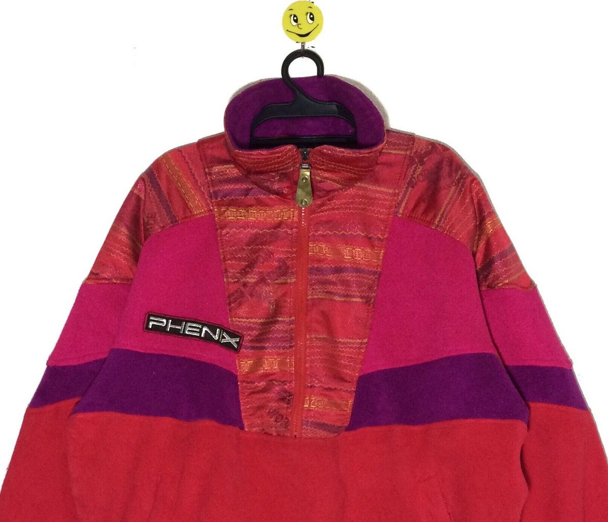 Phenix Vintage 90s Phenix FLEECE Outdoor Ski Bomber Jacket Sweater Size US L / EU 52-54 / 3 - 2 Thumbnail