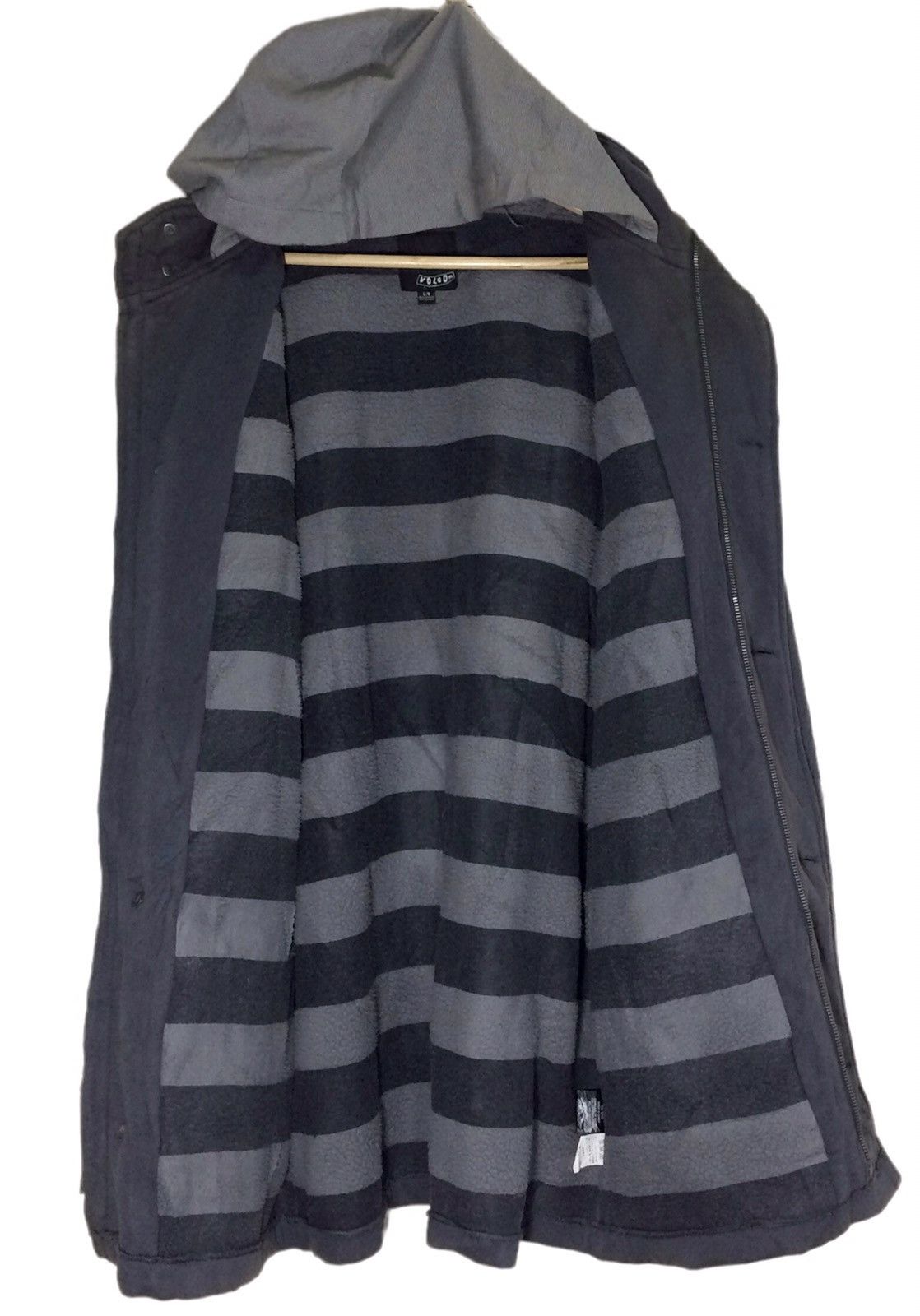 Volcom Volcom Hoodie Wool Fleece Jacket Zipper Button Size US L / EU 52-54 / 3 - 9 Thumbnail